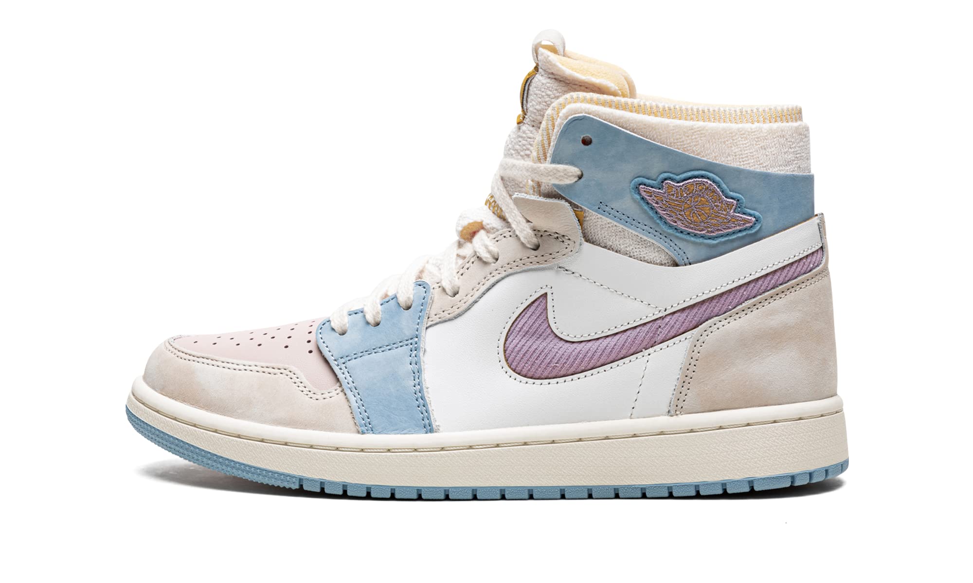 Nike Jordan Women's Air 1 Zoom Air CMFT DQ5092-651 Pink Oxford Sneakers - Size 8W - Comfortable Running Shoes for Women, Gym Workout & Casual Streetwear Fashion