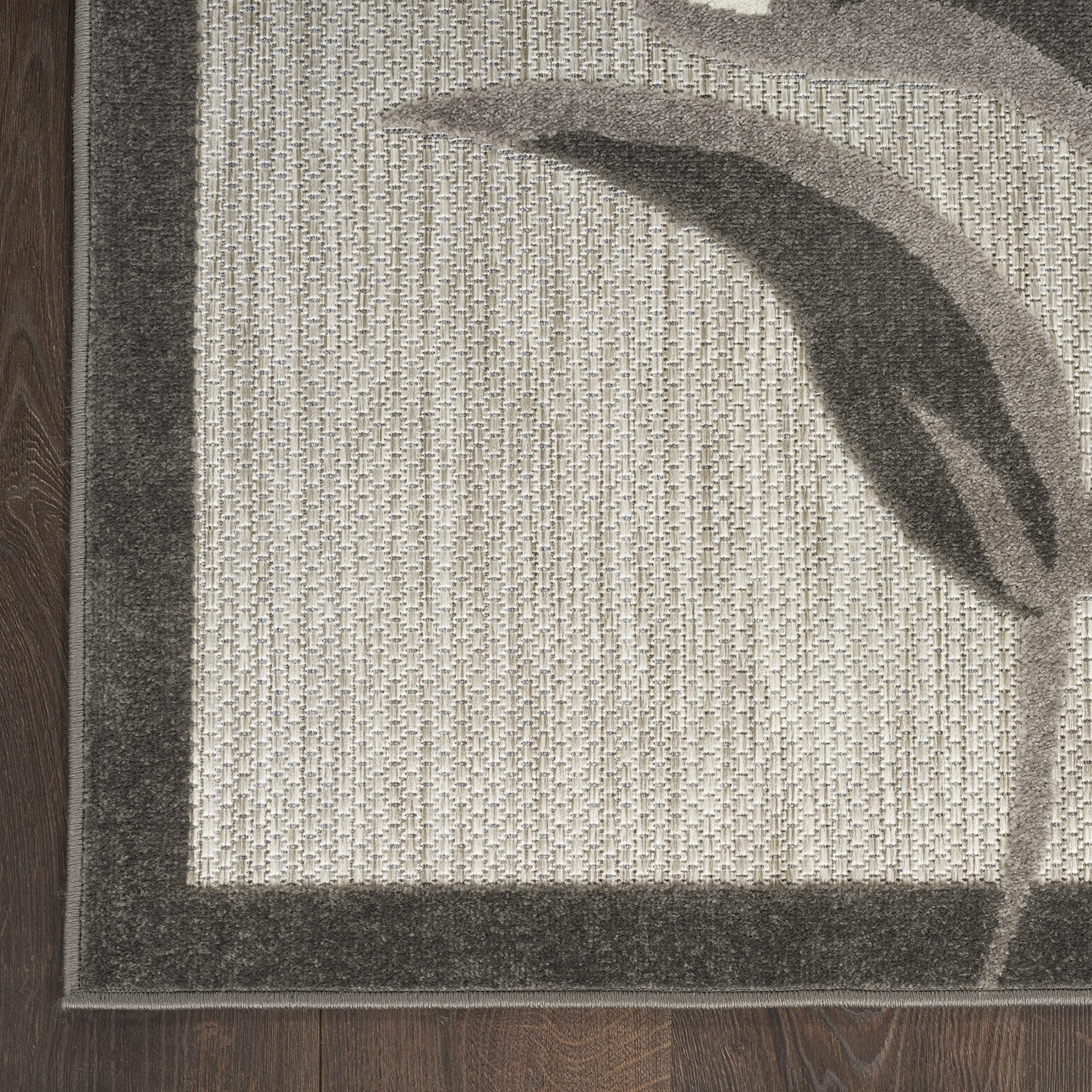 Nourison Aloha Indoor-Outdoor Beige 7' x 10' Area Rug - Easy to Clean, Non-Shedding, Stain Resistant for Bedroom, Living Room, Dining Room & Kitchen | Perfect for Patio, Deck, and High-Traffic Areas (7x10)