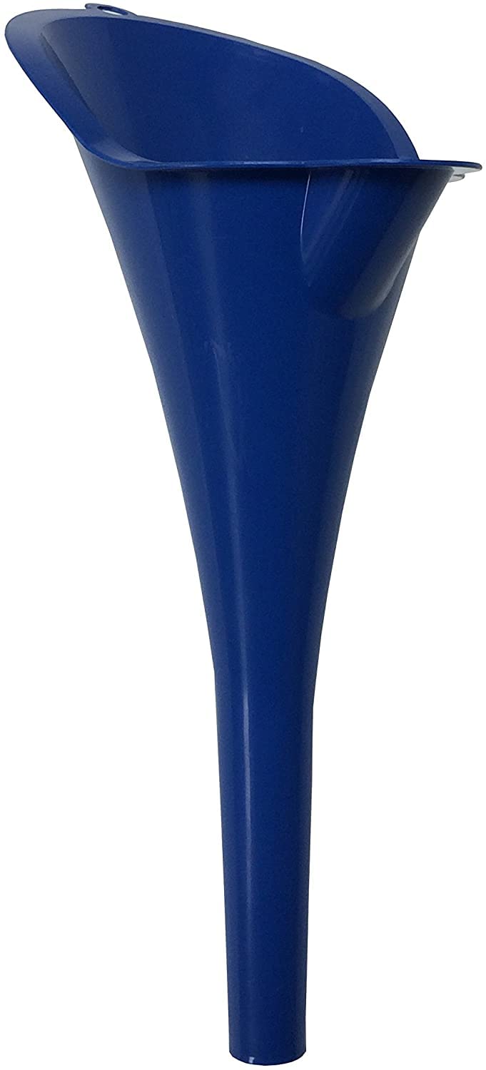 WirthCo 32855 Funnel King Blue Multi-Purpose Funnel for Capless Gas Tank (4 Pack) - Perfect for Fuel Transfer, Oil Changes, and Automotive Maintenance