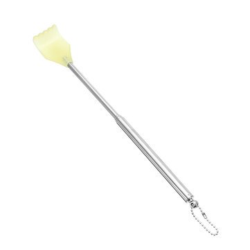 Stainless Steel Telescopic Back Scratcher with Pen Clip - Portable Pocket Massage Tool for Itch Relief, Office, Travel & Home Use