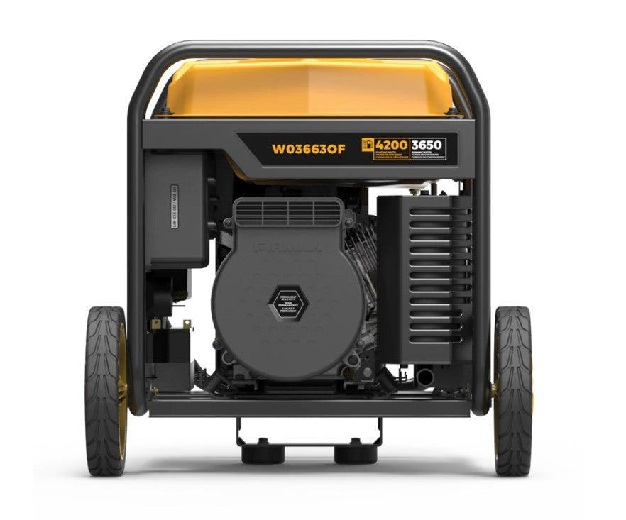Firman W03663OF 3650W/4200W Portable Generator with 50 Amp Electric Start & CO Alert - Perfect for Home Backup Power, Camping, and Outdoor Events