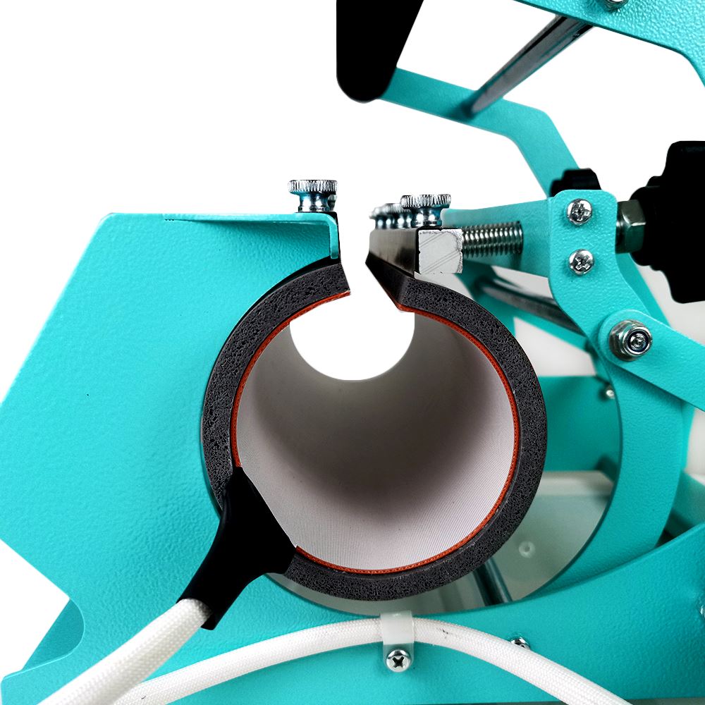 20oz & 30oz Swing Design Tumbler Heat Press Machine - Turquoise Color for Custom Cup Printing, Perfect for DIY Crafts, Small Business & Personalized Gifts
