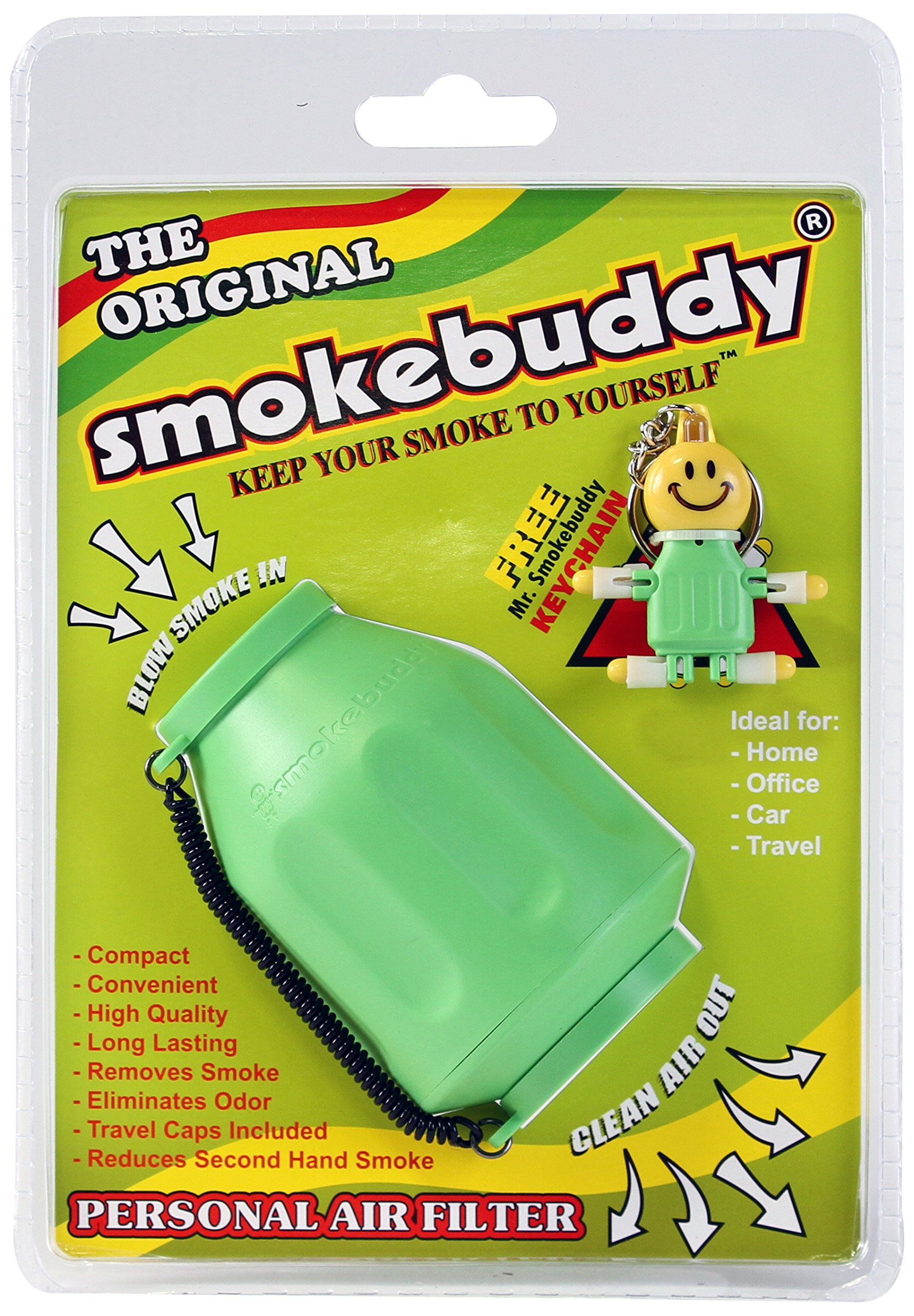 Smoke Buddy Personal Air Filter - Medium Size for Smoke Odor Elimination | Portable Air Purifier for Home, Car, and Travel Use