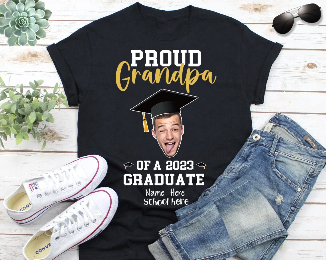 Custom Class of 2023 Graduation T-Shirt for Men - Personalized 2023 Graduation Gift - Perfect for Graduation Ceremonies, Parties & Celebrations