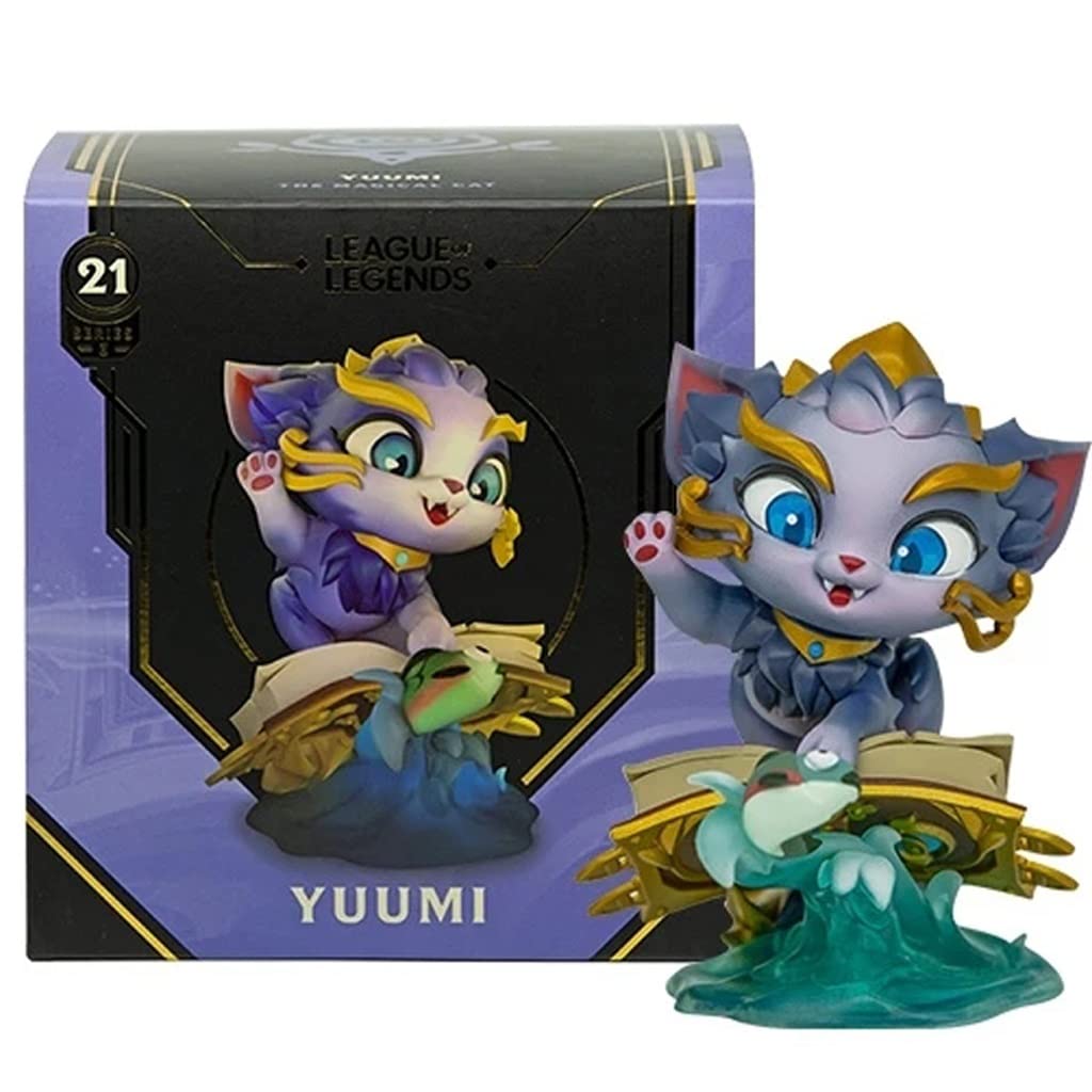 League of Legends Yuumi Collectible Figure - Cute & Detailed Statue with Original Box & Verification Card | Perfect Gift for LOL Fans, Gamers & Collectors | Great for Display, Gaming Room Decor & Merch Collection