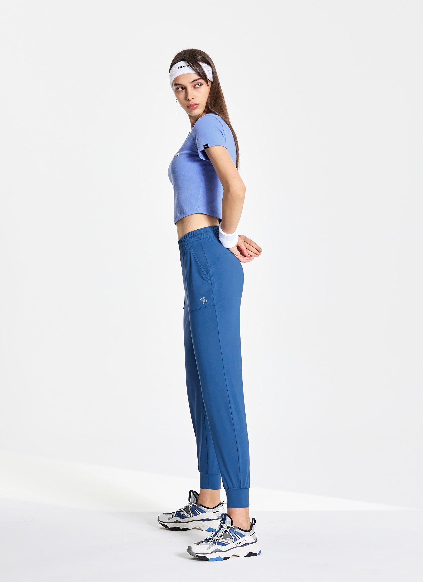 Medium Feather In Band Jogger Pants - Women's Lightweight Athletic Lounge Pants for Yoga, Running & Casual Wear