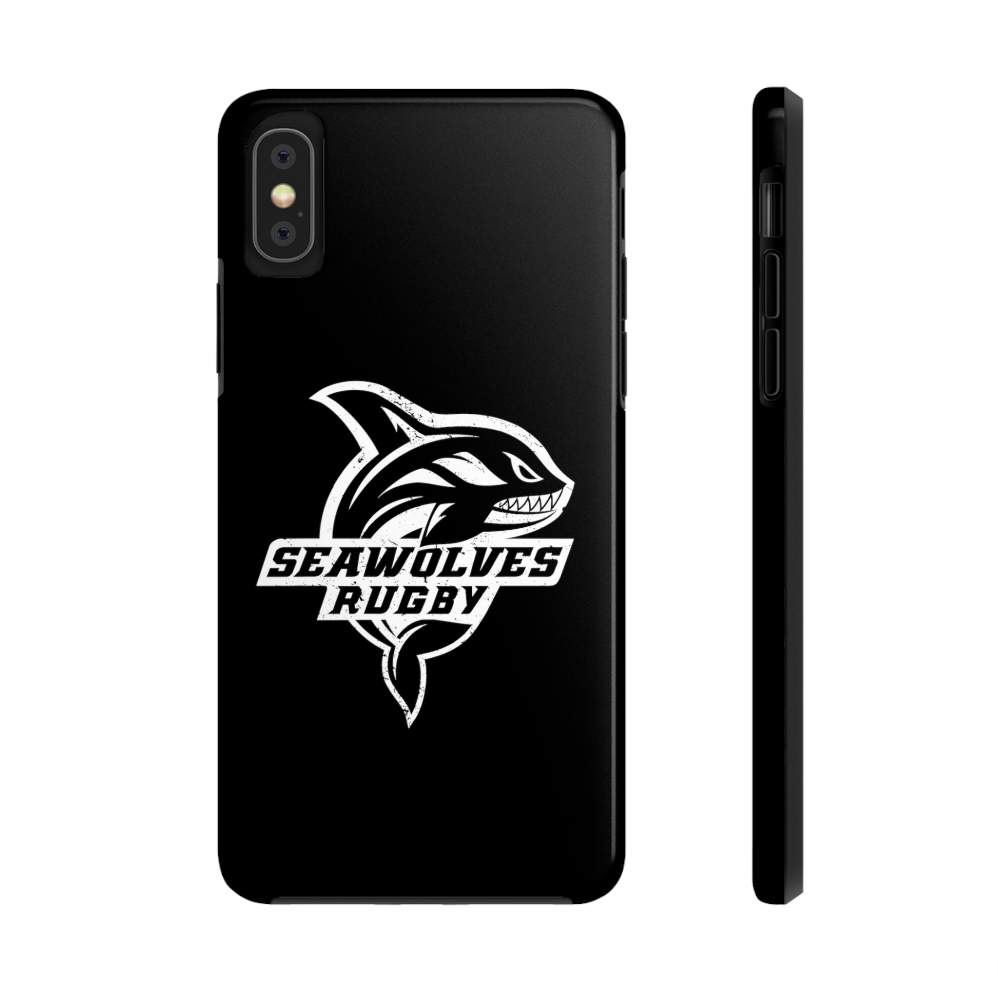 Seawolves Black Rugged Phone Case - Durable & Shockproof Protection for iPhone & Android - Perfect for Outdoor, Sports & Daily Use