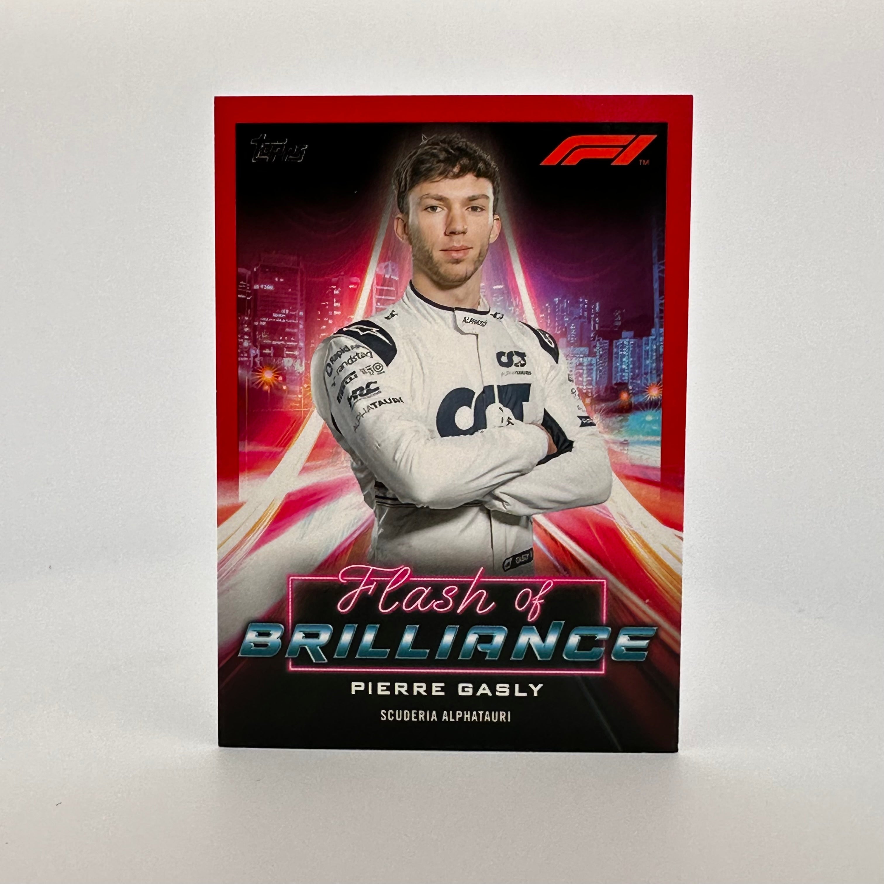 2022 Formula 1 Pierre Gasly #FOBPG Flash Of Brilliance 4/5 Red - Collectible Racing Memorabilia for F1 Fans & Sports Enthusiasts