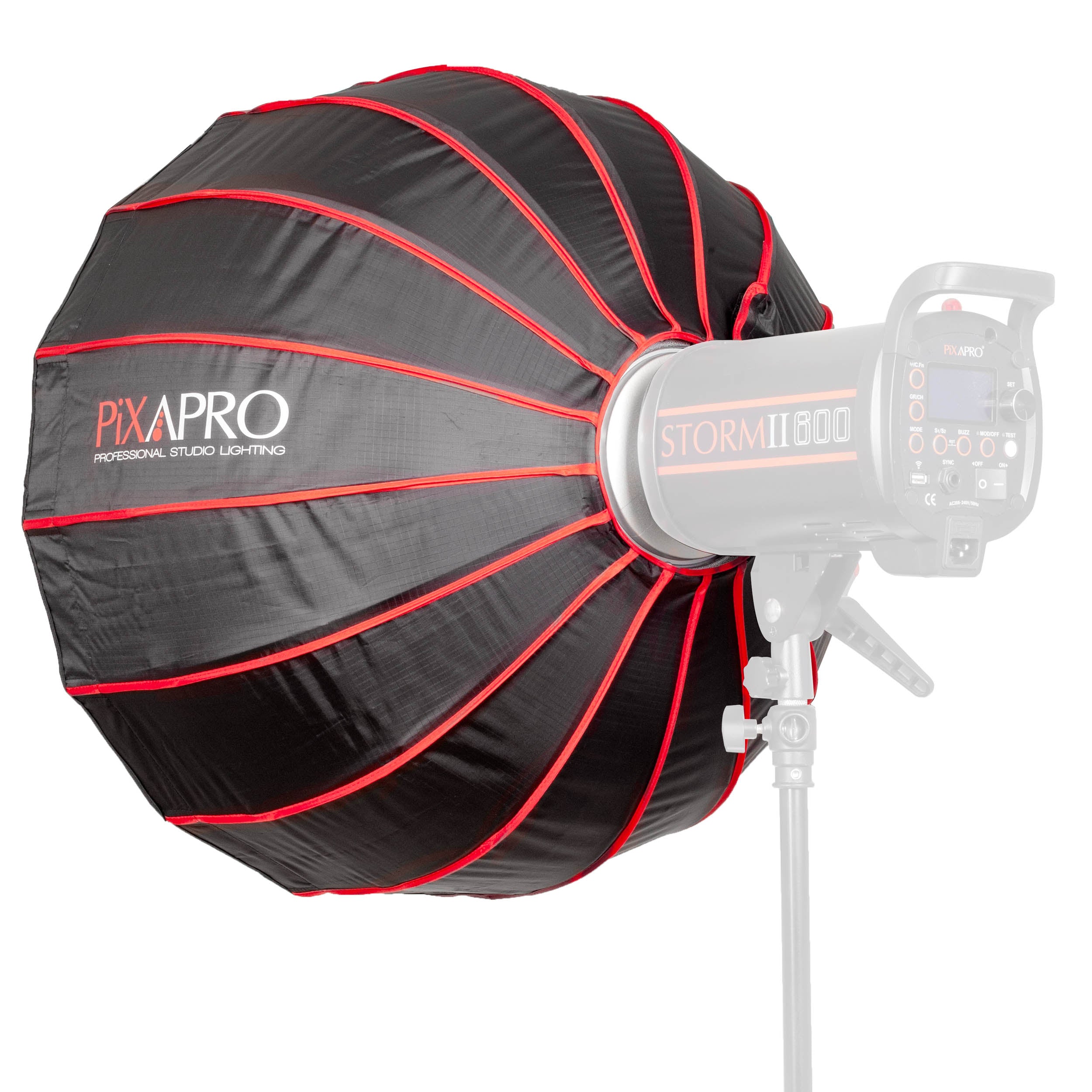 65cm Large Parabolic Softbox for Photography - Easy Open Design, Professional Studio Lighting for Portraits, Product Shoots & YouTube Videos