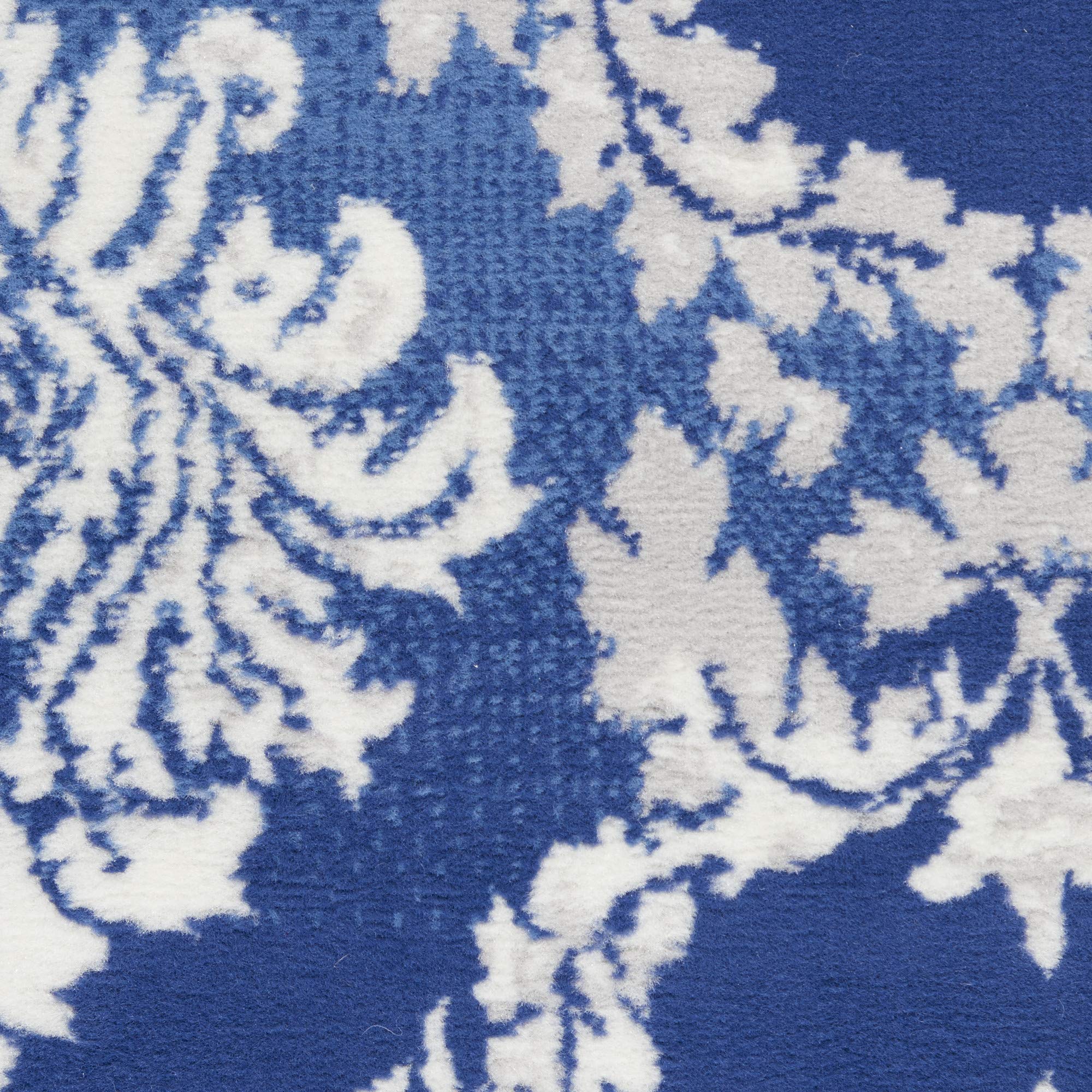 Nourison Whimsicle Damask Blue 8'4
