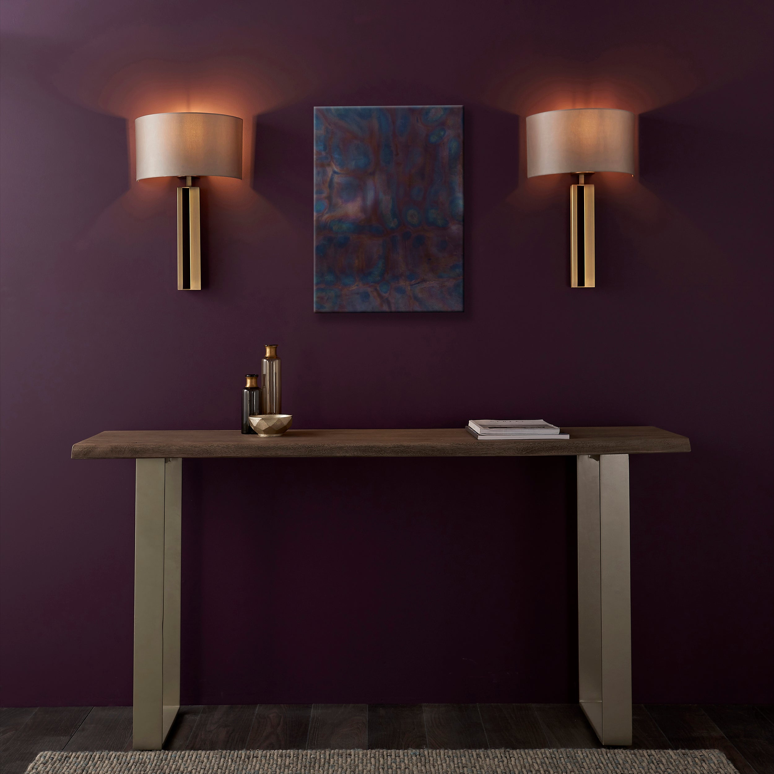 Blake Wall Light in Bronze & Antique Brass Finish - Elegant Vintage Sconce for Bedroom, Living Room, and Hallway Lighting