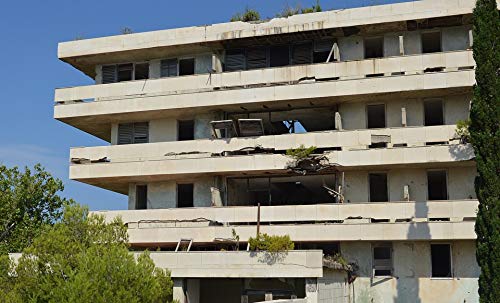 Kupari Grand Hotel The War Croatia Dubrovnik - 20x30 Inch Laminated Vintage Travel Poster - Vibrant Colors & HD Imagery - Perfect for Home Decor, Office Wall Art & Gift Ideas