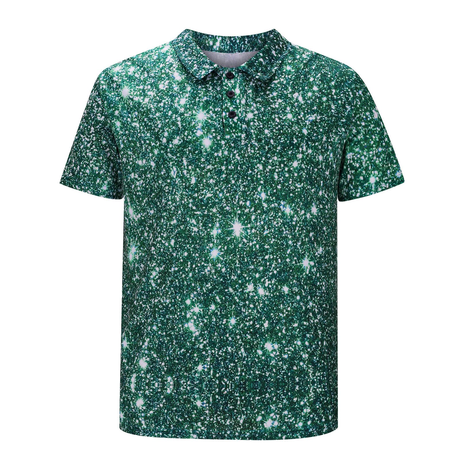 Men's Printed Polo Shirts | Short Sleeve Casual & Golf Shirts | Breathable Summer T-Shirts | Fashion Work & Casual Blouse Tops 2024 | Perfect for Golfing, Office Wear & Weekend Outings