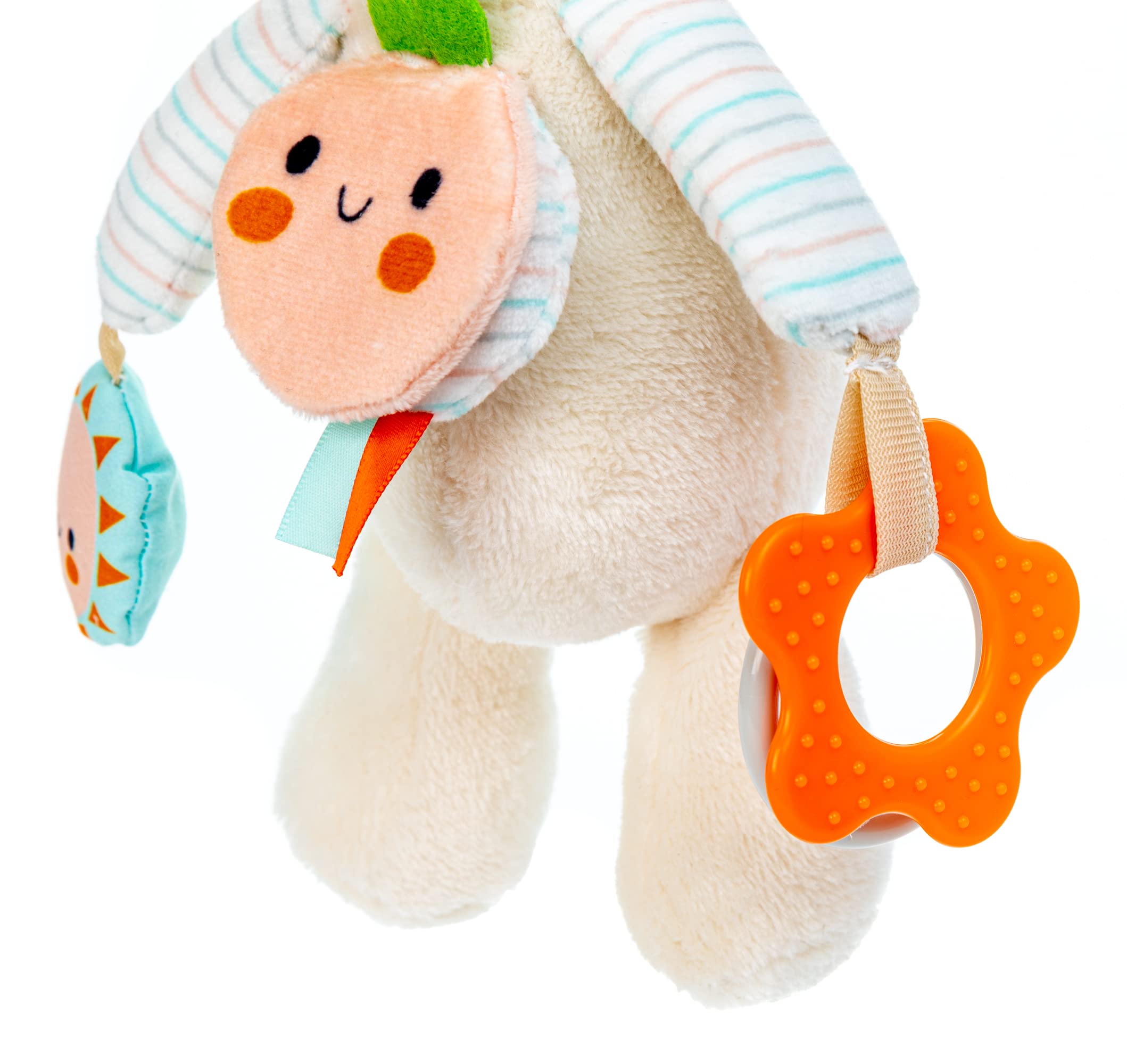 Carter's Soft Llama Plush Activity Toy for Babies & Toddlers - Colorful Sensory Play with Rattle, Crinkle & Teether - Perfect for Nursery, Playtime & Travel