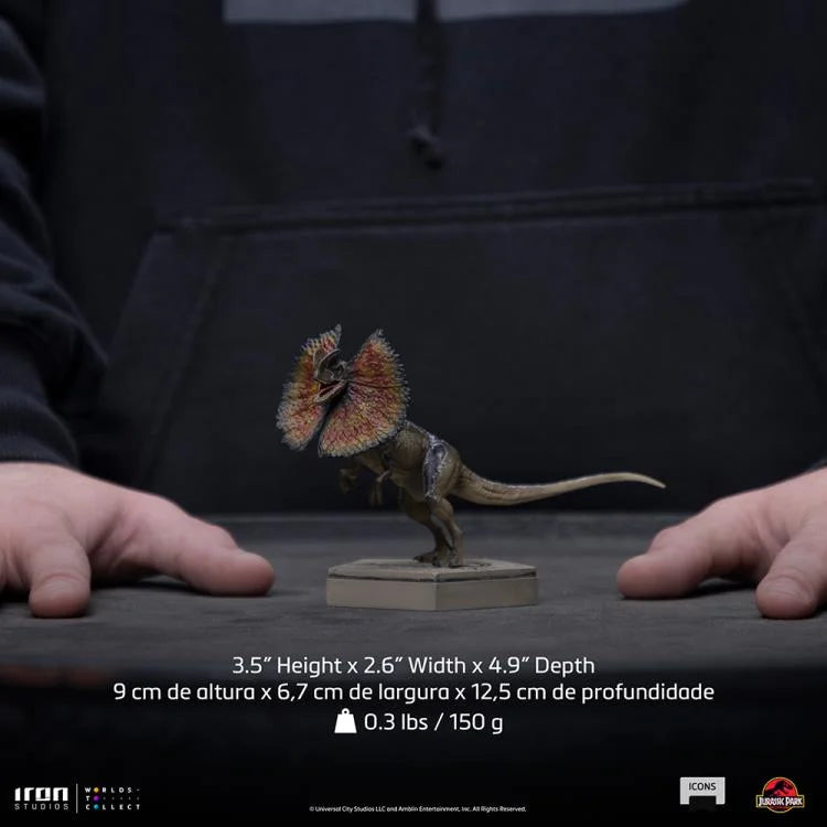 Jurassic Park Dilophosaurus Statue - Premium Dinosaur Collectible Figure for Fans & Home Decor | Perfect for Movie Memorabilia Displays & Gift Giving