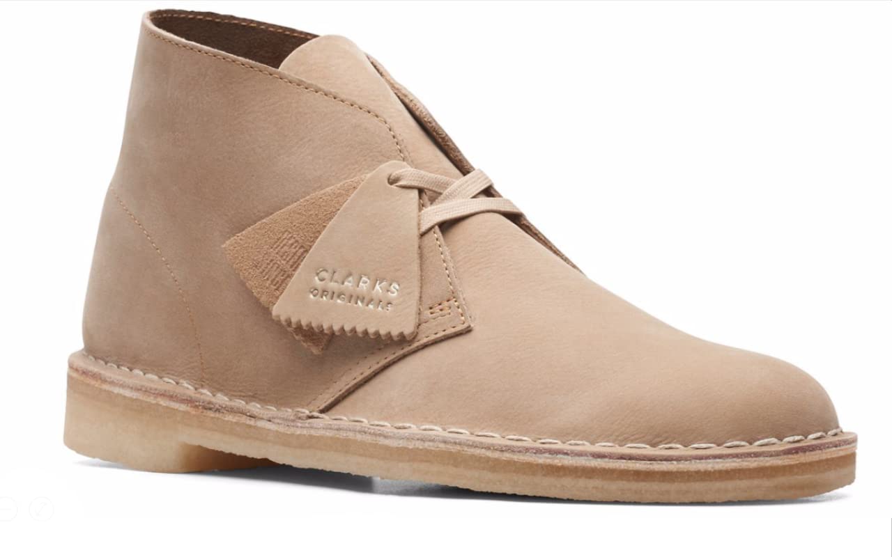 Clarks Men's Desert Boot - Classic Suede Chukka Boots for Casual & Smart Wear | Comfortable & Stylish Footwear for Everyday Use, Office & Outings