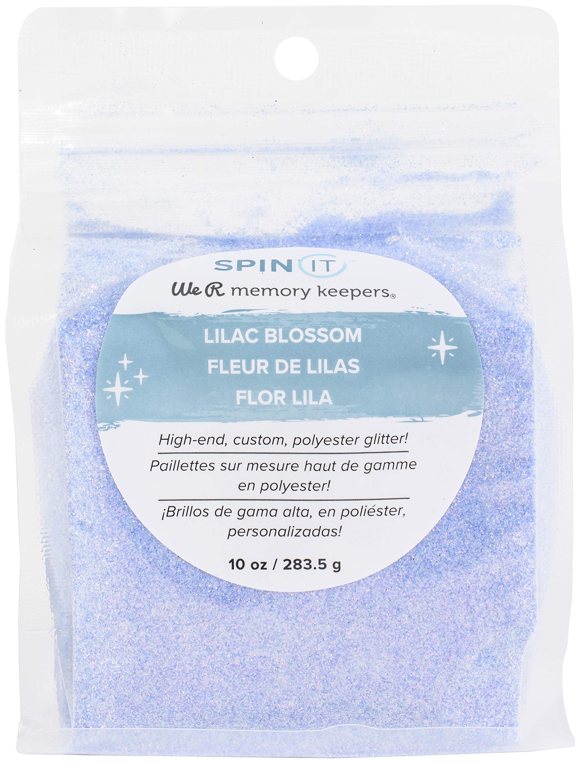 Spin IT Glitter Lilac BLSM - Sparkling Hair Accessory for Parties, Festivals & Special Occasions