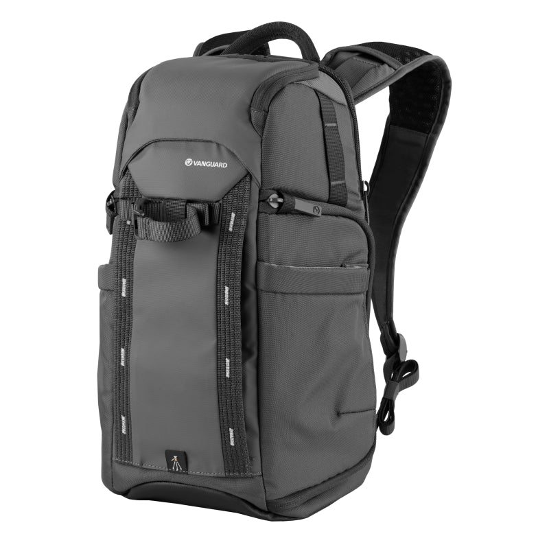 VEO S41 Gray Camera Backpack with USB Charging Port & Side Access - Waterproof DSLR/SLR/Mirrorless Camera Bag for Travel & Outdoor Photography