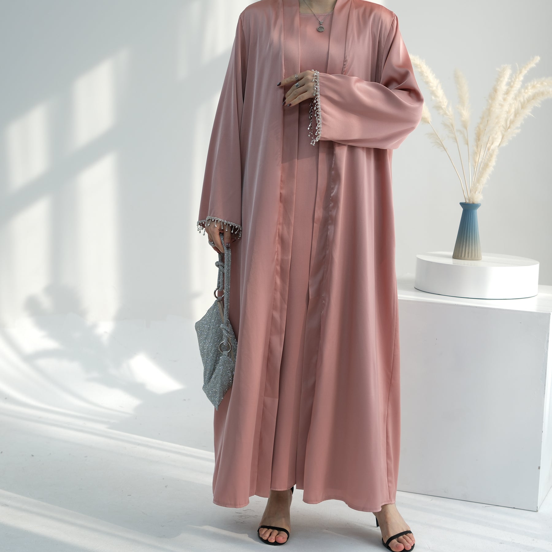 Lola 3-Piece Set - Pink Blush Women's Lounge Wear | Soft Comfortable Outfit for Home, Yoga & Relaxation