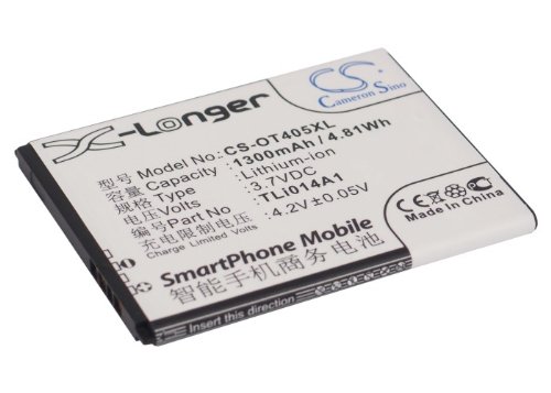 Replacement Li-ion Battery for Alcatel One Touch S Pop Dual/T Pop/X'Pop - Compatible with OT-4005D, OT-4010, OT-4010D, OT-4010X, OT-4012 & Orange Rise 30 - Long-Lasting Power for Extended Phone Use at Home, Work or Travel
