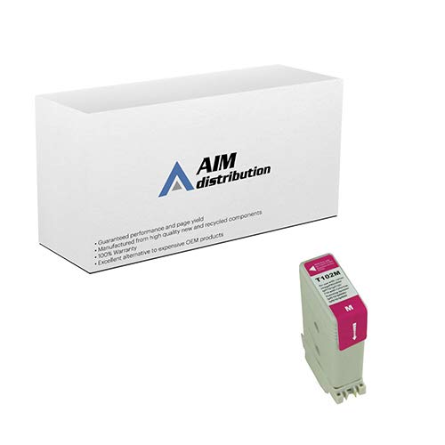 Canon PFI-102M Magenta Ink Cartridge Replacement (130ml) - AIM Compatible Wide Format Inkjet Printer Ink for Canon Printers - Ideal for Office, Home & Professional Printing Projects