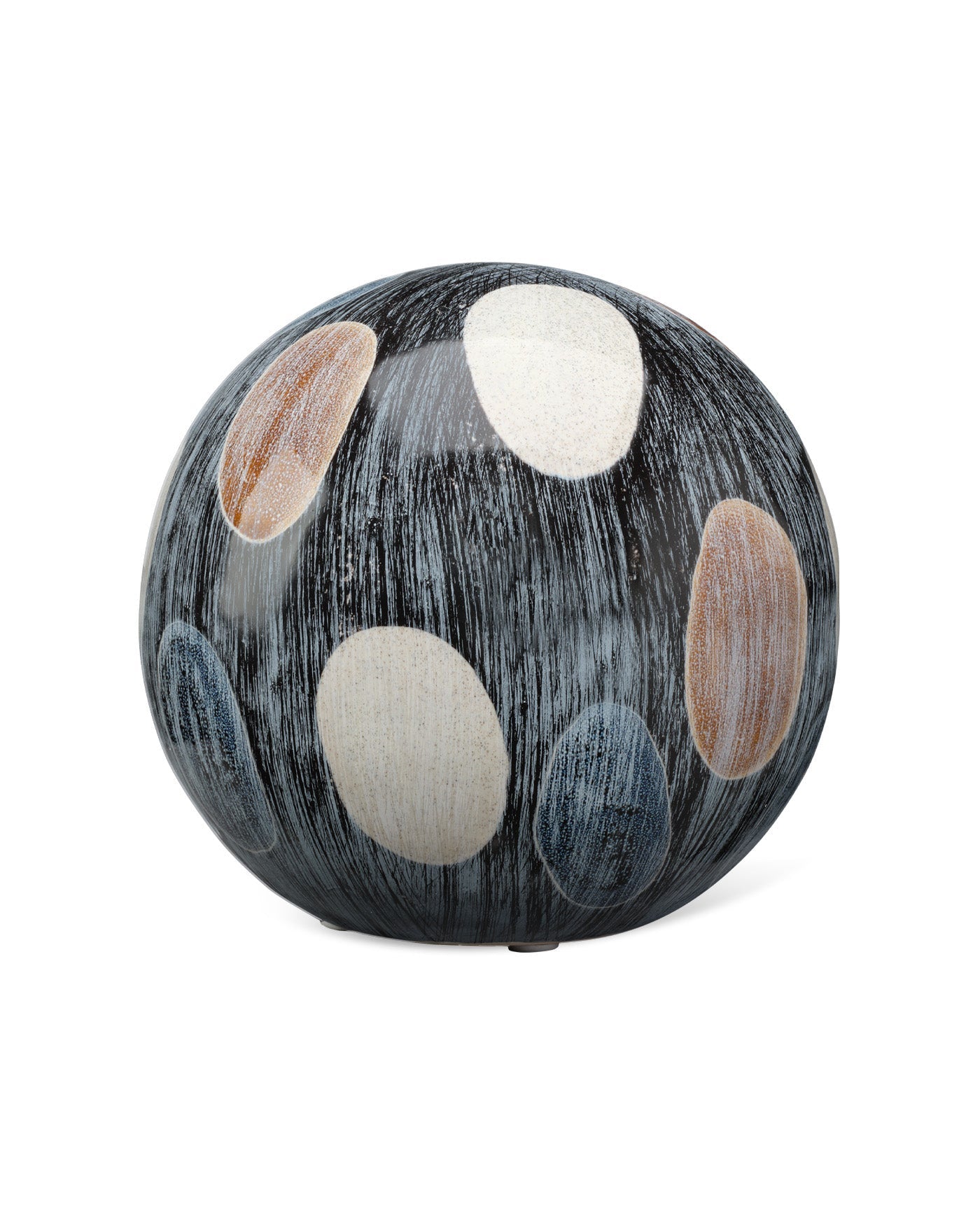 Large Hand-Painted Decorative Sphere - Perfect for Home Decor, Wedding Centerpieces & Garden Ornaments