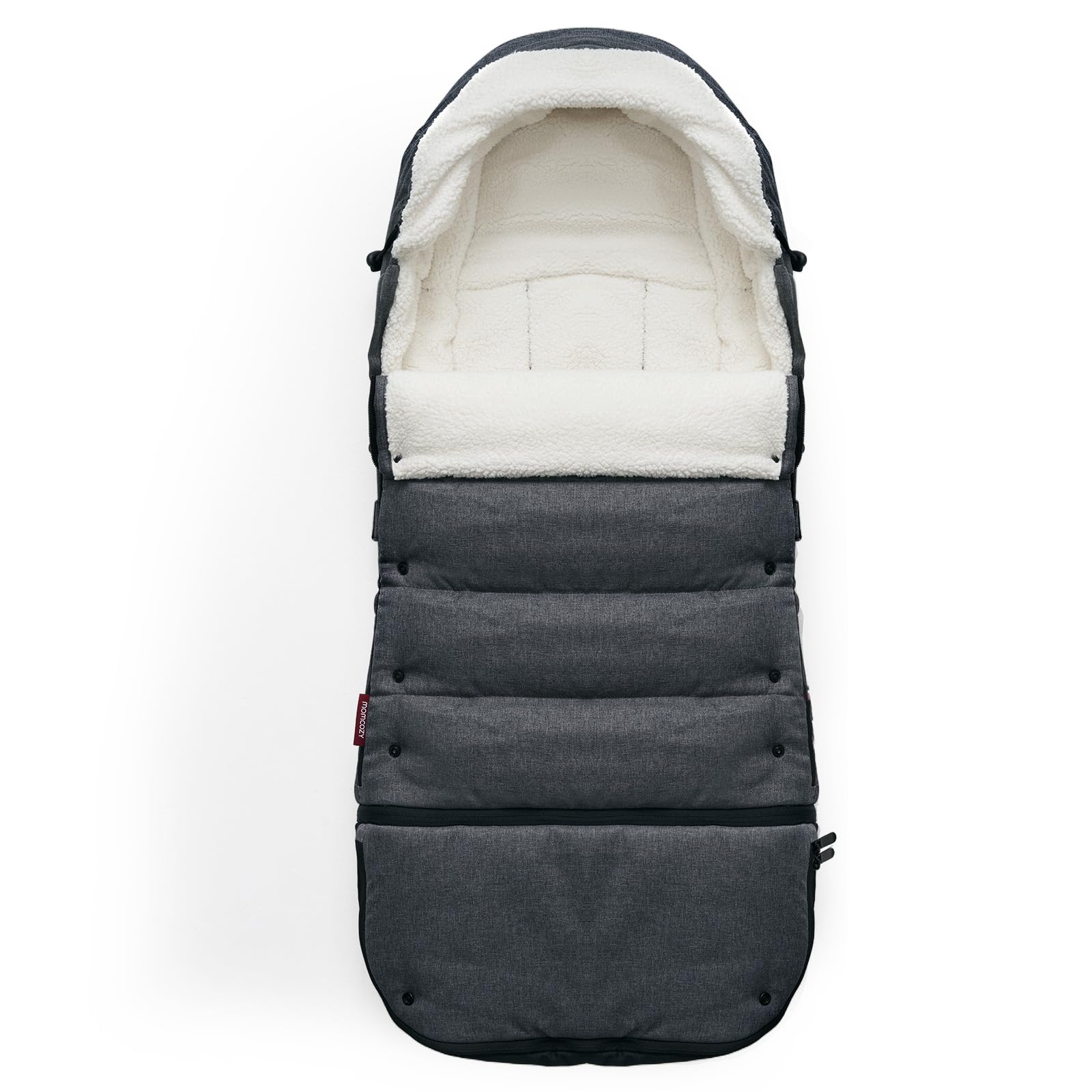 Momcozy Universal Stroller Footmuff - Ultra-Plush Weatherproof Winter Stroller Cover with Adjustable Buckle | Fits Most Strollers | Perfect for Cold Weather Outings, Baby Walks & Winter Travel