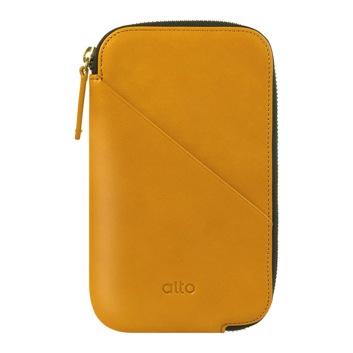 Premium Alto Travel Phone Wallet - Genuine Italian Leather Passport Holder & Card Case for iPhone 16/15/14/13/12 & Android (Up to 6.8