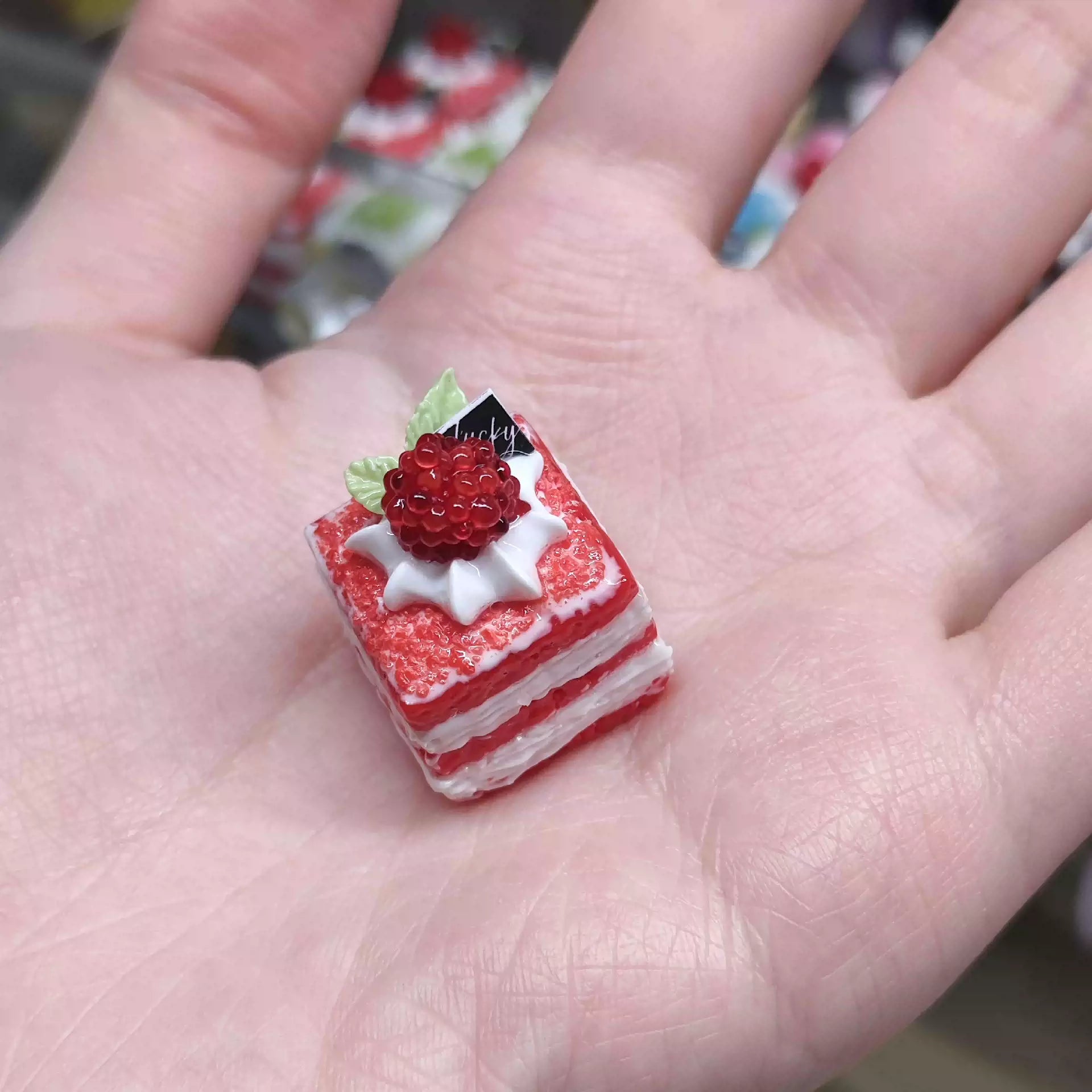 Handmade Resin Clay Food Collection Keycaps - Custom Stone Plastic Clay Artisan Keycaps for Mechanical Keyboards | Unique Keyboard Decor for Gaming & Office Use