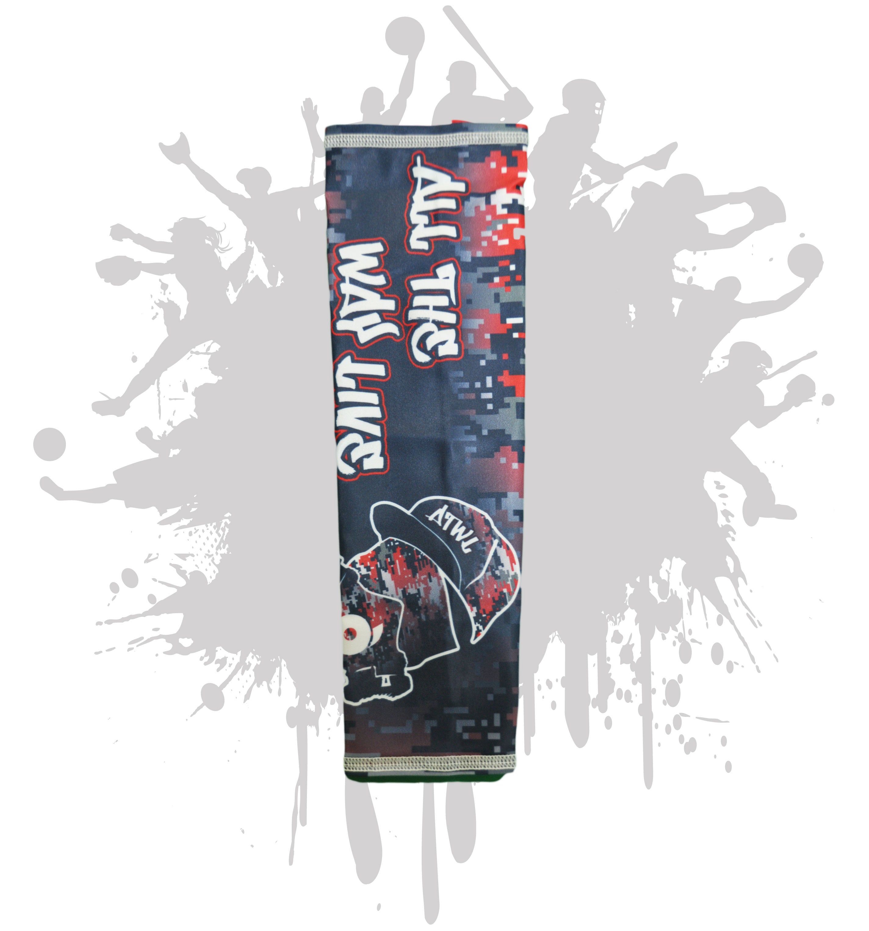 Digi Gasmask Full Dye Arm Sleeve - UV Protection & Breathable Sports Sleeve for Basketball, Cycling & Outdoor Activities | Multiple Colors Available