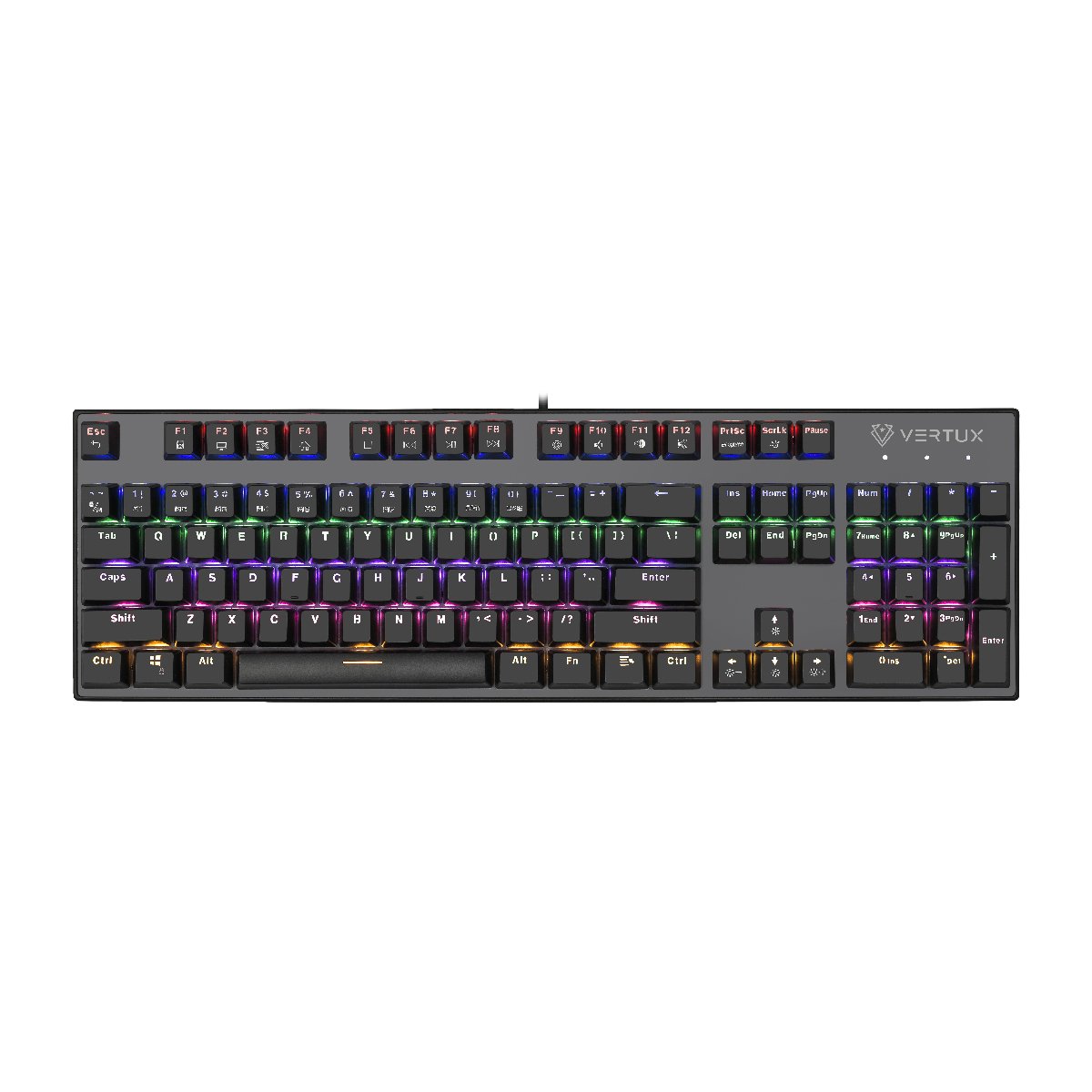 Advanced Performance Mechanical Keyboard for Gaming & Typing - RGB Backlit, Anti-Ghosting, Ergonomic Design for PC, Mac, and Office Use