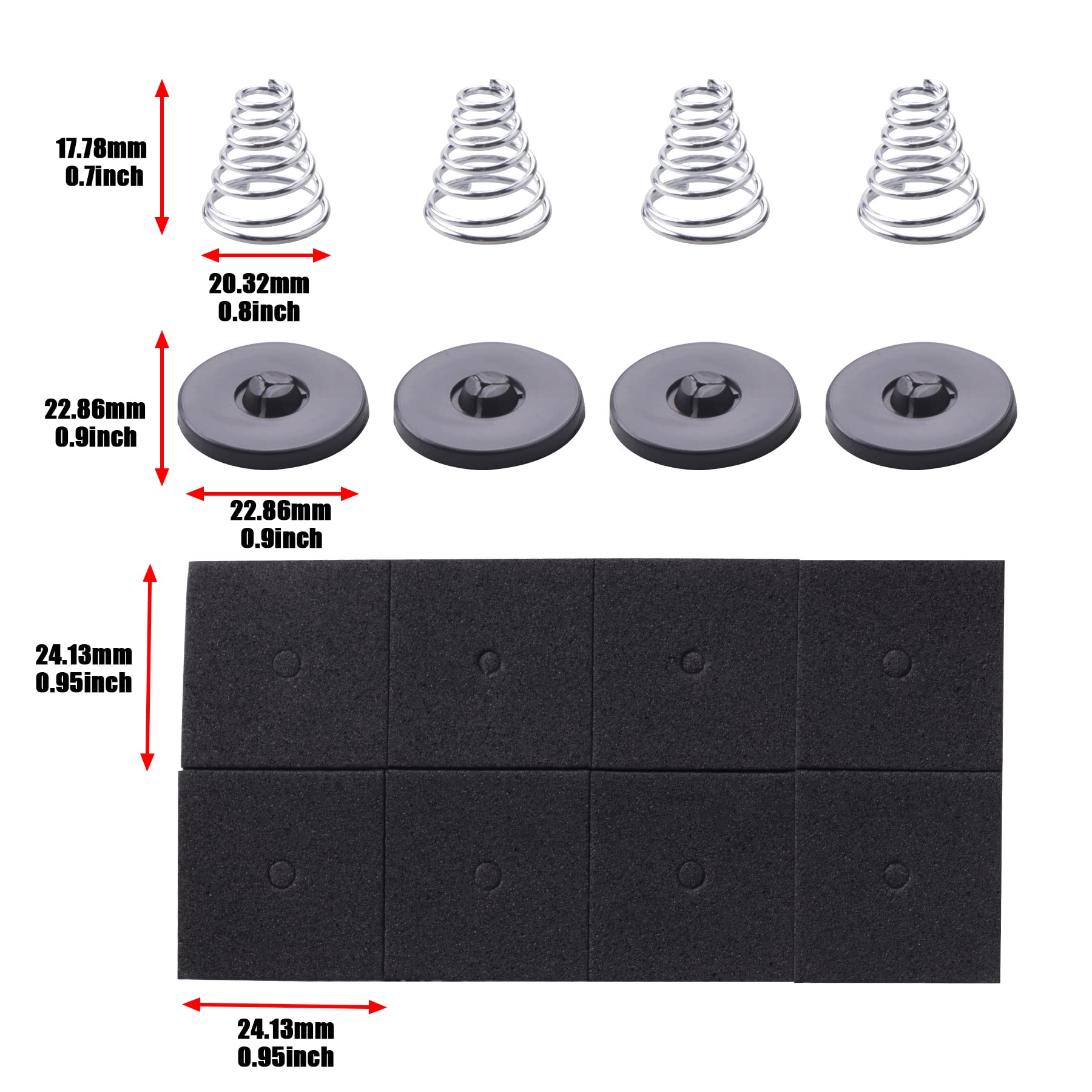 Universal Fan Mounting Kit - Plastic Rods Installation Kit for Electric Radiator Fan, Spal Fan & Transmission Cooler | Compatible with Electric Cooling Fans | Perfect for Car Radiator Upgrades & Engine Cooling Systems