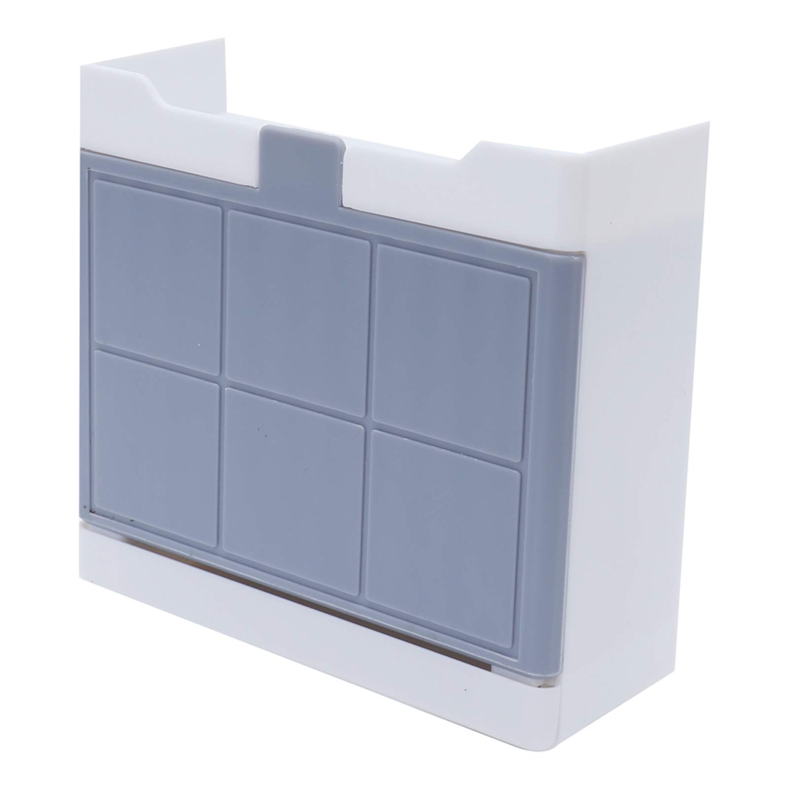 Hyuduo Wall Mount Soap Dish Holder with Flip Lid - Drainable Bathroom & Kitchen Soap Organizer Box - Perfect for Showers, Sinks & Countertops (Single Box)