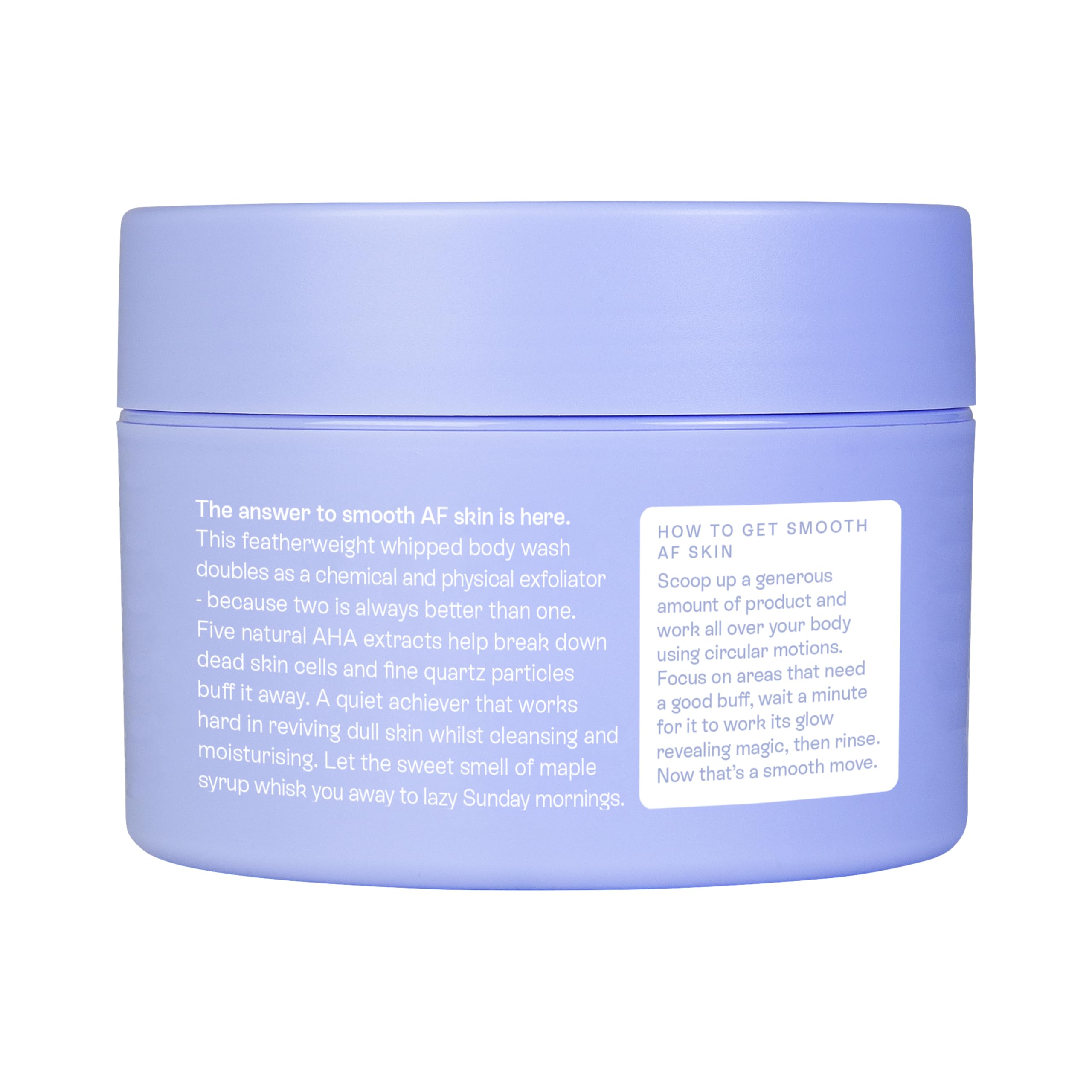 **AHA Exfoliating Body Wash 2-in-1 Cleanse & Polish - 200mL | Gentle Exfoliation for Smooth Skin | Perfect for Daily Shower & Post-Workout Refresh**