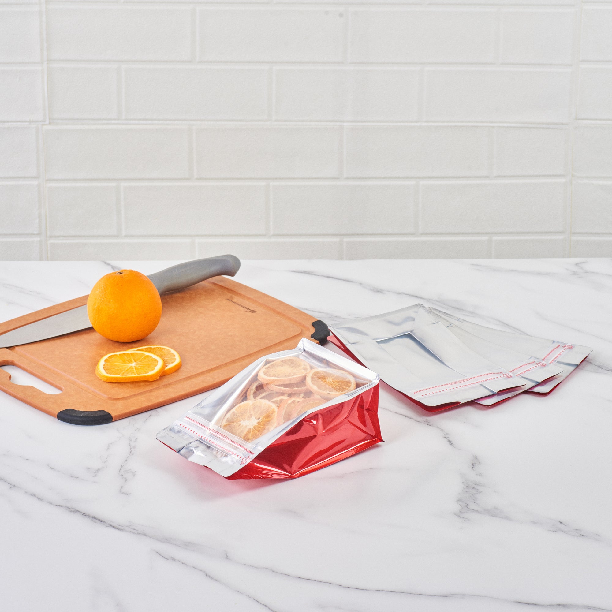 Premium Red Plastic Medium Snack Bags - Double Seal, Rip Lock & Heat Sealable (8