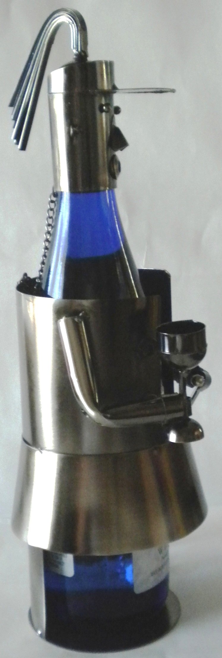 Elegant Metal Wine Bottle Holder - Perfect Gift for Women, Golfers & Wine Lovers - Great for Parties, Home Decor & Golf Events