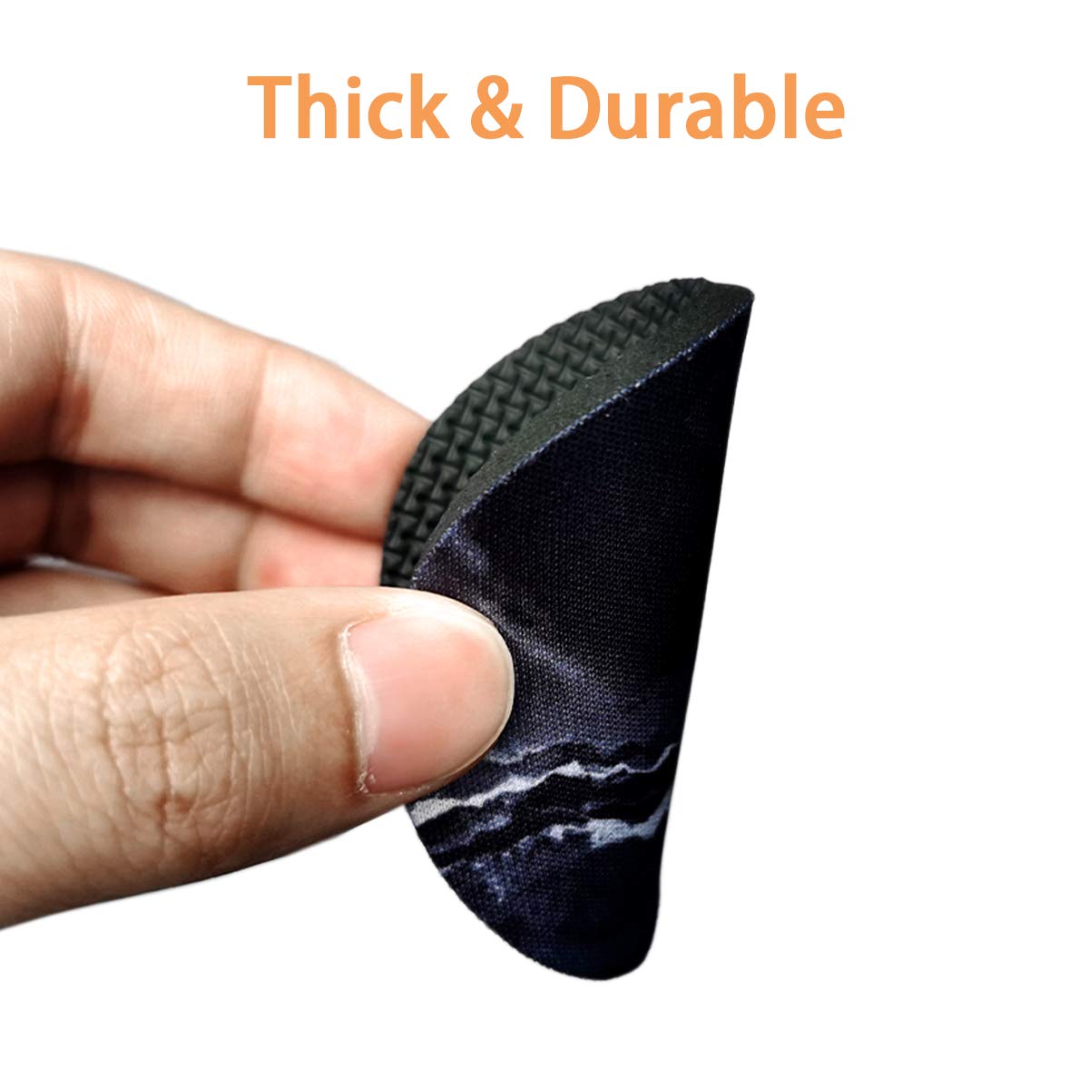 2 Pack Absorbent Car Coasters for Drinks - 2.75 Inch Cute Blue Marble Cup Holder Coasters for Women & Girls, Removable Car Interior Accessories for Coffee, Tea, and Beverages