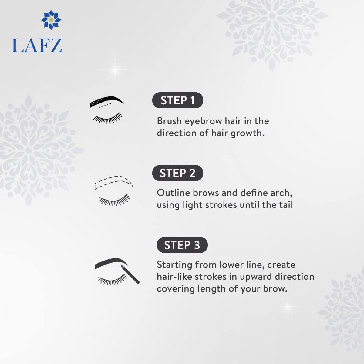 Lafz Brow Perfect Eyebrow Pencil - 0.35g Ultra-Thin Precision Eyebrow Makeup Pencil with Spoolie Brush - Natural Looking Eyebrow Enhancer for Daily Makeup & Professional Use