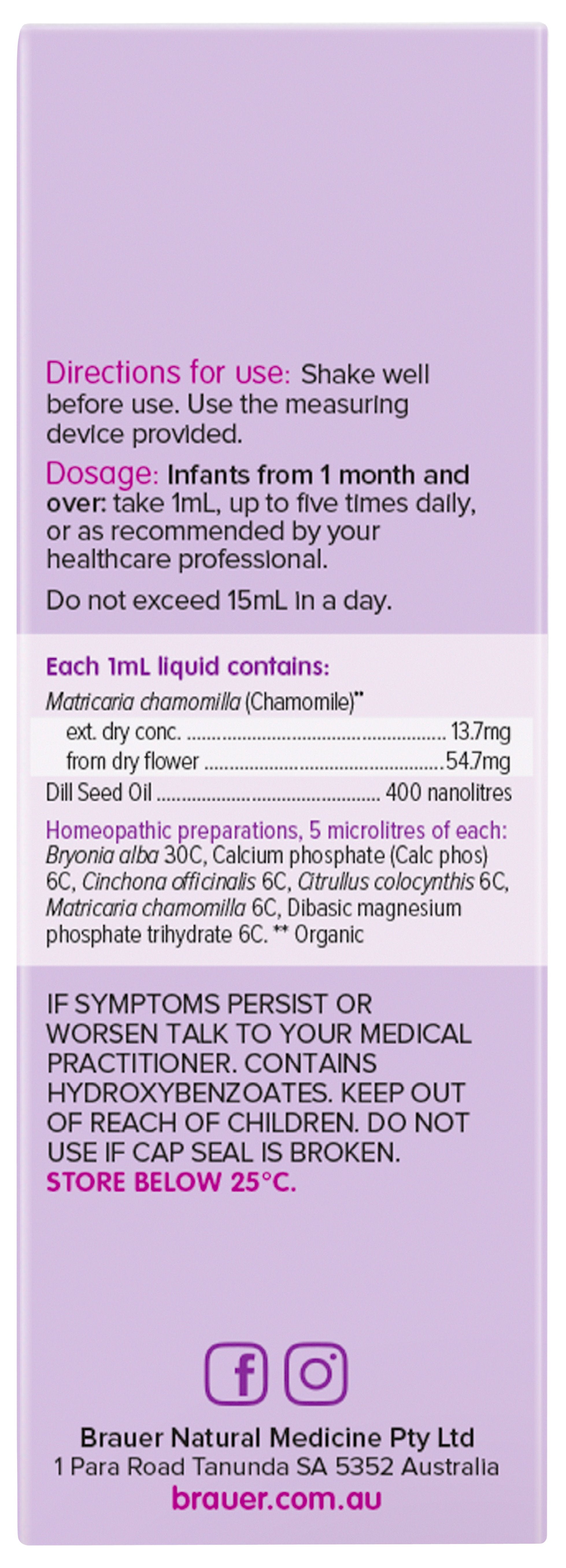 Brauer Baby & Child Colic Relief Liquid - Natural Remedy for Infant Gas & Digestive Discomfort - Safe & Gentle Colic Drops for Newborns & Toddlers - Perfect for Soothing Fussy Babies at Night or During Feeding Time