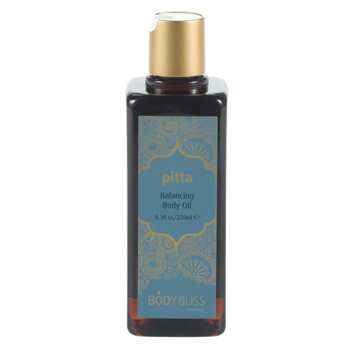 Organic Pitta Ayurvedic Body Oil for Dry Skin - Natural Moisturizer with Coconut & Almond Oil - Perfect for Massage, Relaxation & Daily Skincare Routine
