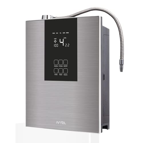 Premium Ivyel DL Alkaline Water Ionizer Machine - pH 8.5-10.0 Alkaline, Acidic & Hydrogen Water Generator with Purification Filter | Antioxidant-Rich Ionized Water for Hydration, Detox & Wellness | Home & Office Use