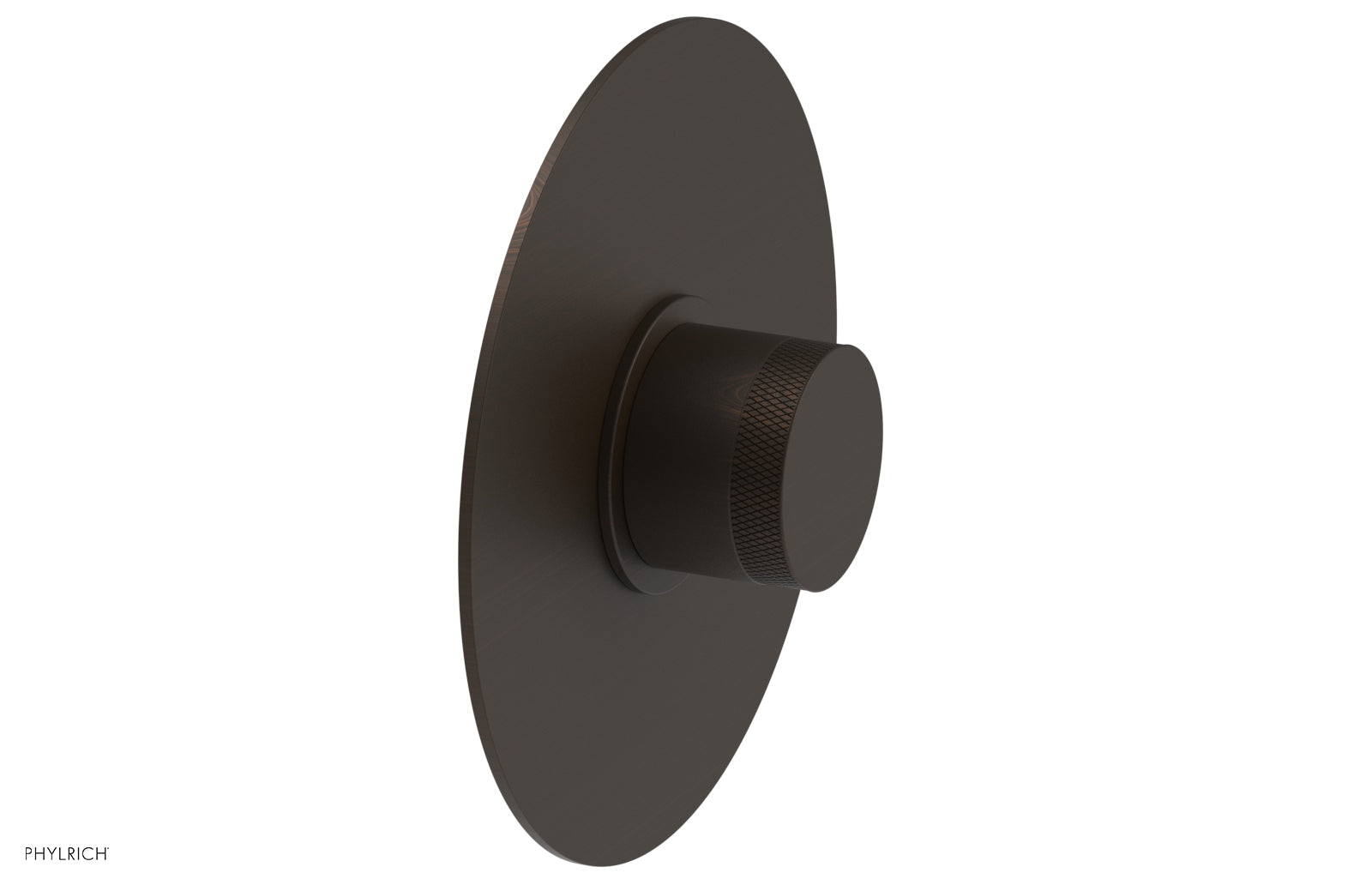 BASIC II Pressure Balance Round Shower Plate & Handle Trim Kit with Knurled Handle - 4 180 GPM Flow Rate - Perfect for Bathroom Renovation and Modern Home Upgrade