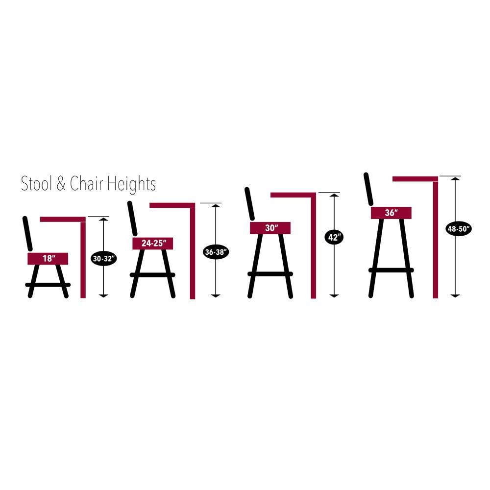 Official NHL Tampa Bay Lightning Licensed Holland Bar Stool L217 - Durable Pub Table for Sports Bars, Game Rooms & Home Decor