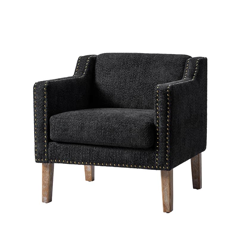 Solid Wood Frame Armchair - Modern & Durable Wooden Chair for Living Room, Dining Room, Office - Comfortable & Stylish Home Furniture