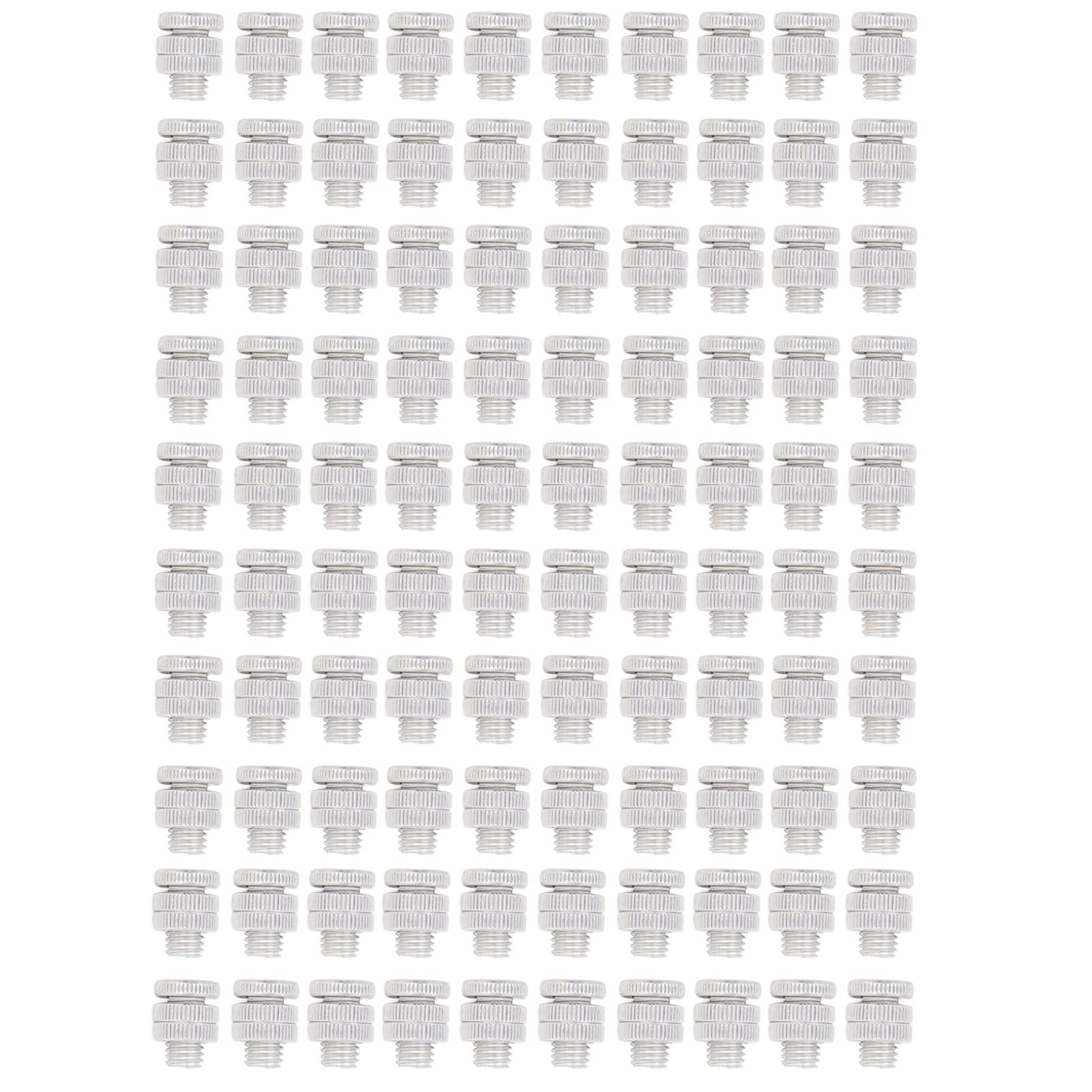 100PCS Aluminum Alloy Split Bolt Connectors - 0.8cm Thread Electric Fence Wire Connectors for Outdoor Use | Heavy Duty Electrical Fence Accessories for Farm, Ranch & Livestock Fencing Systems
