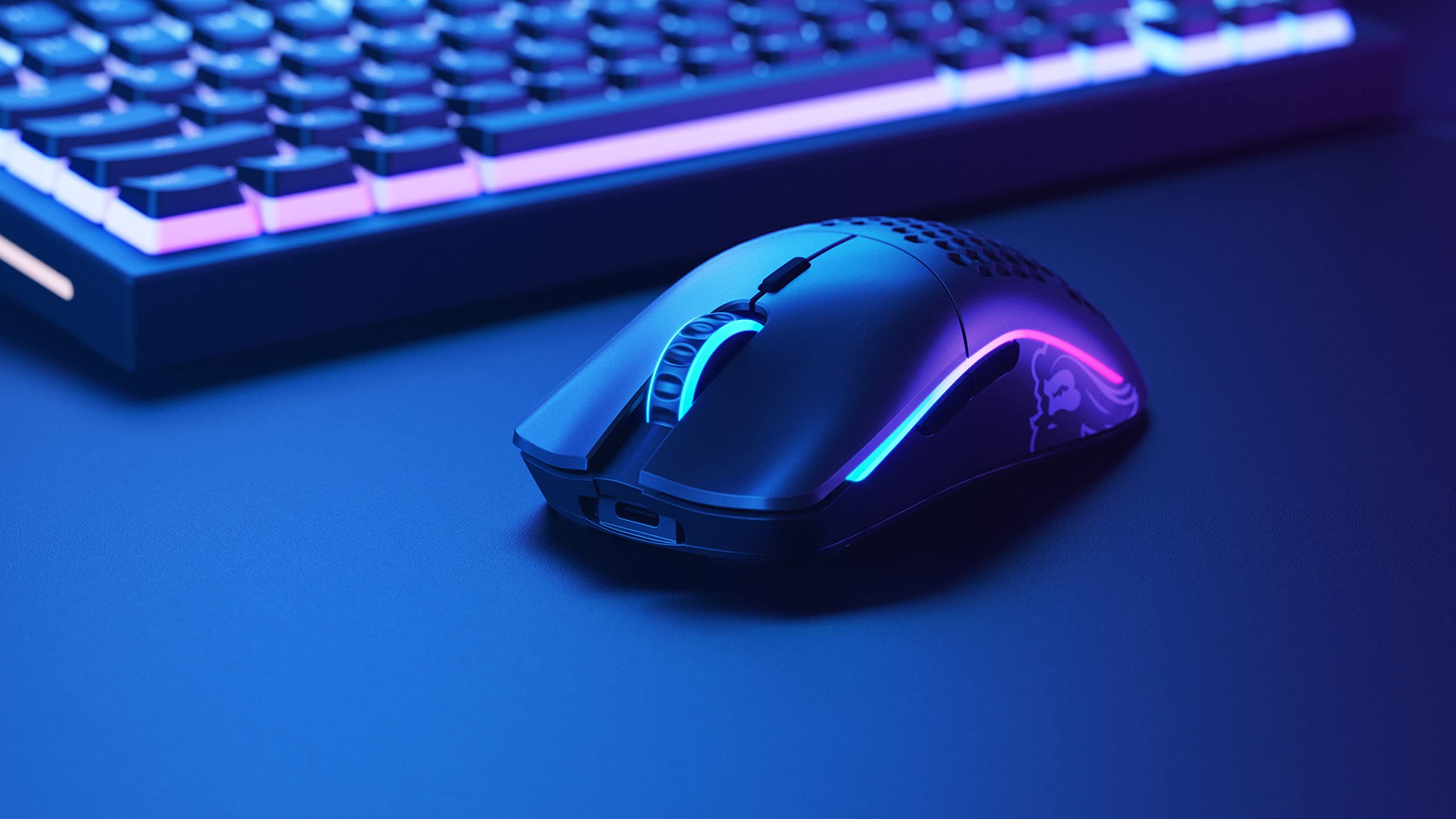 Glorious Model O Wireless RGB Gaming Mouse - Matte Black (Renewed) | Lightweight Honeycomb Design | 71g Ultra-Light | 19,000 DPI | for PC Gaming, Esports & Professional Use