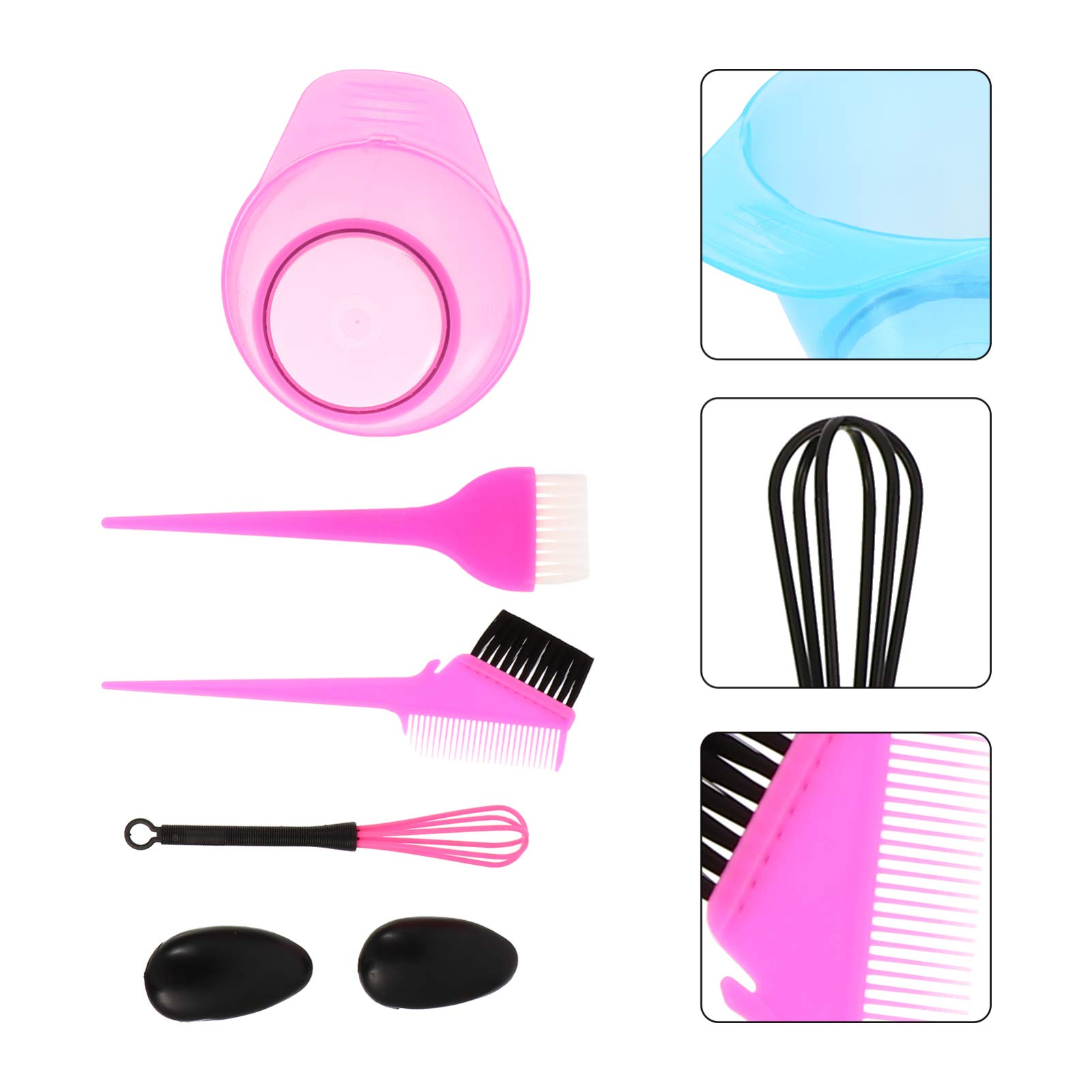 3-Piece Hair Dye Mixing Bowl Kit with Tint Brush & Combs - Professional Hair Coloring Tools for Salon & Home Use - Perfect for DIY Hair Treatment, Highlights & Styling