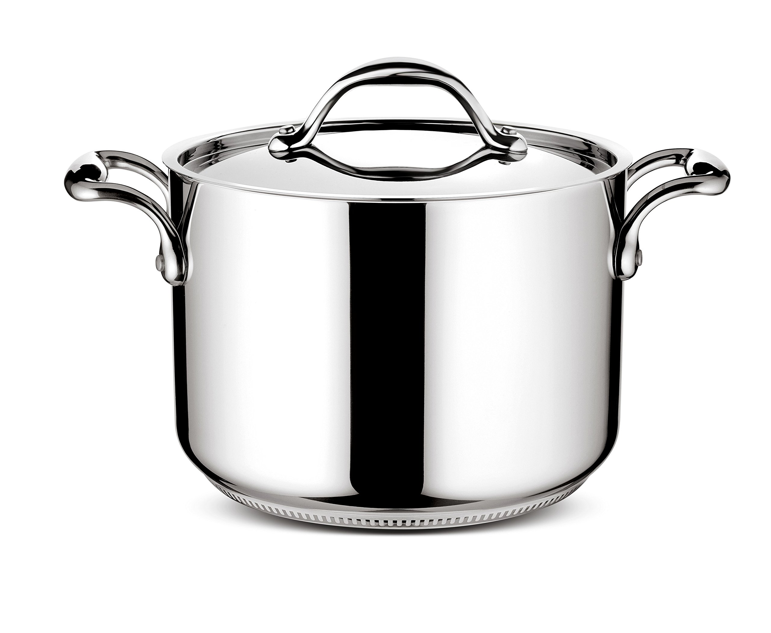Lagostina Accademia Lagofusion 24cm Stainless Steel Stewpot with Lid - Durable Cookware for Soups, Stews & Slow Cooking | Perfect for Home Chefs & Professional Kitchens