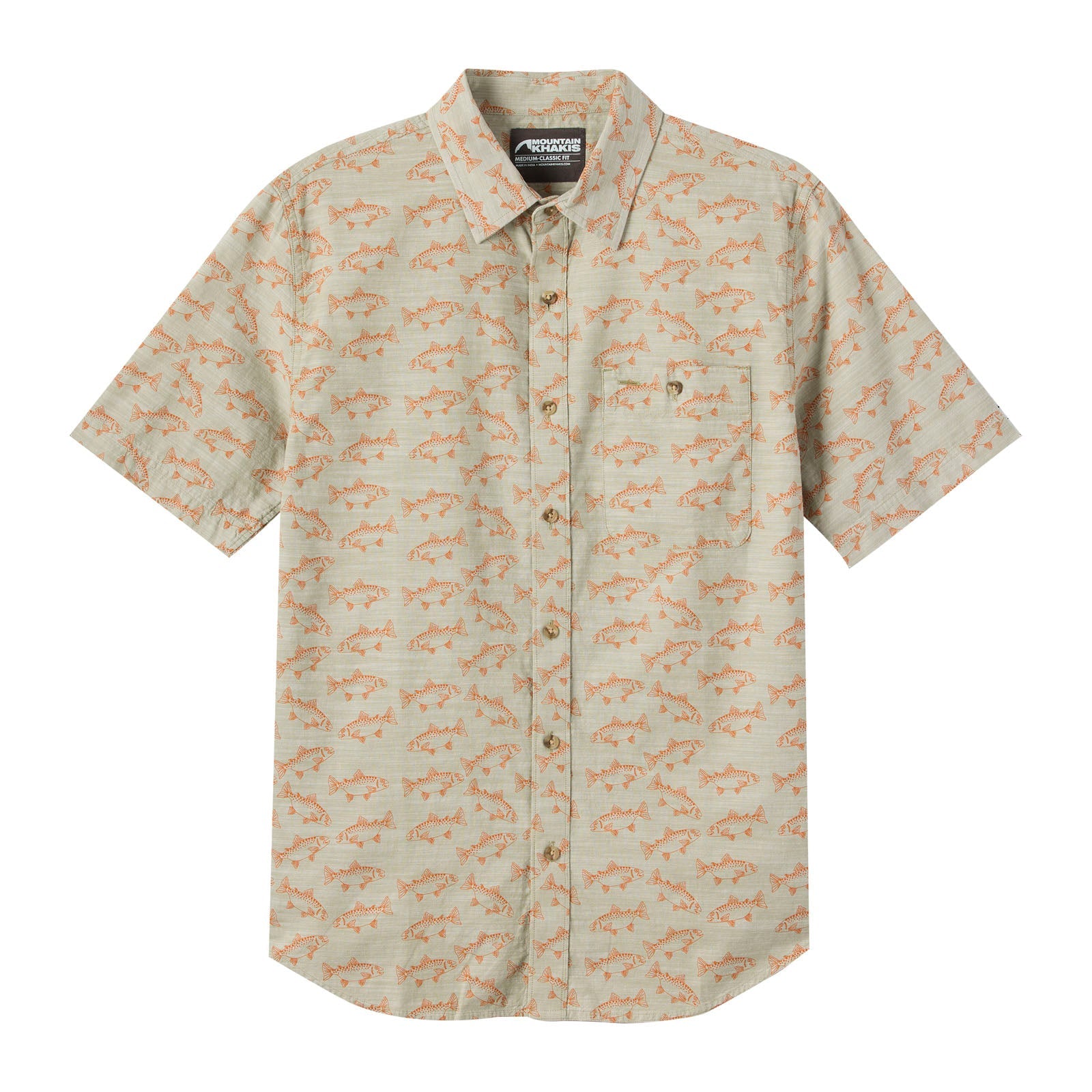 Palmer Men's Short Sleeve Woven Shirt | Casual Button Down Shirt for Summer | Perfect for Outdoor Activities, Beach & Office Wear