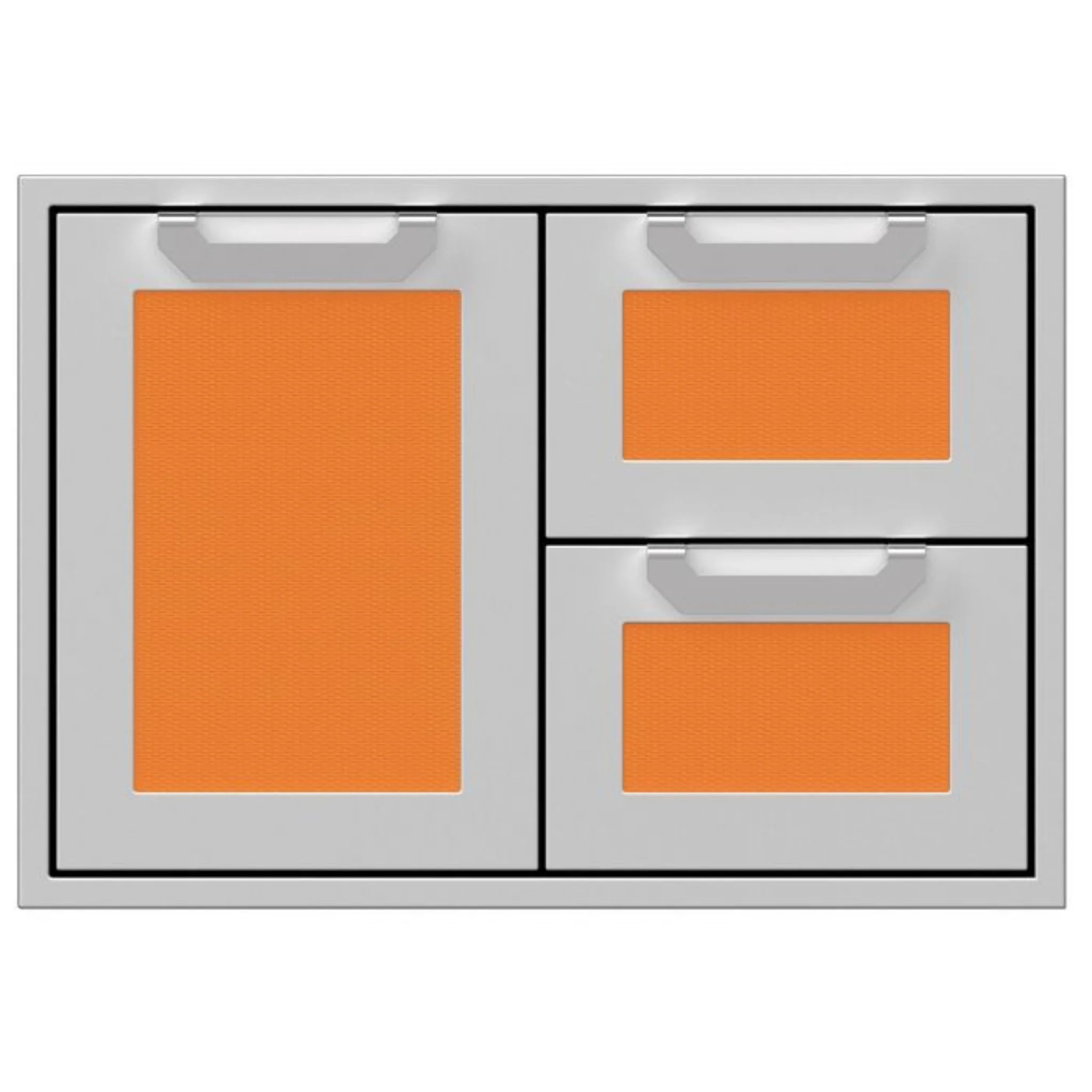 Hestan 30-Inch Outdoor Combo Door/Drawer Stainless Steel Grill Cabinet - Perfect for Backyard BBQ, Patio Cooking & Outdoor Kitchen Setup